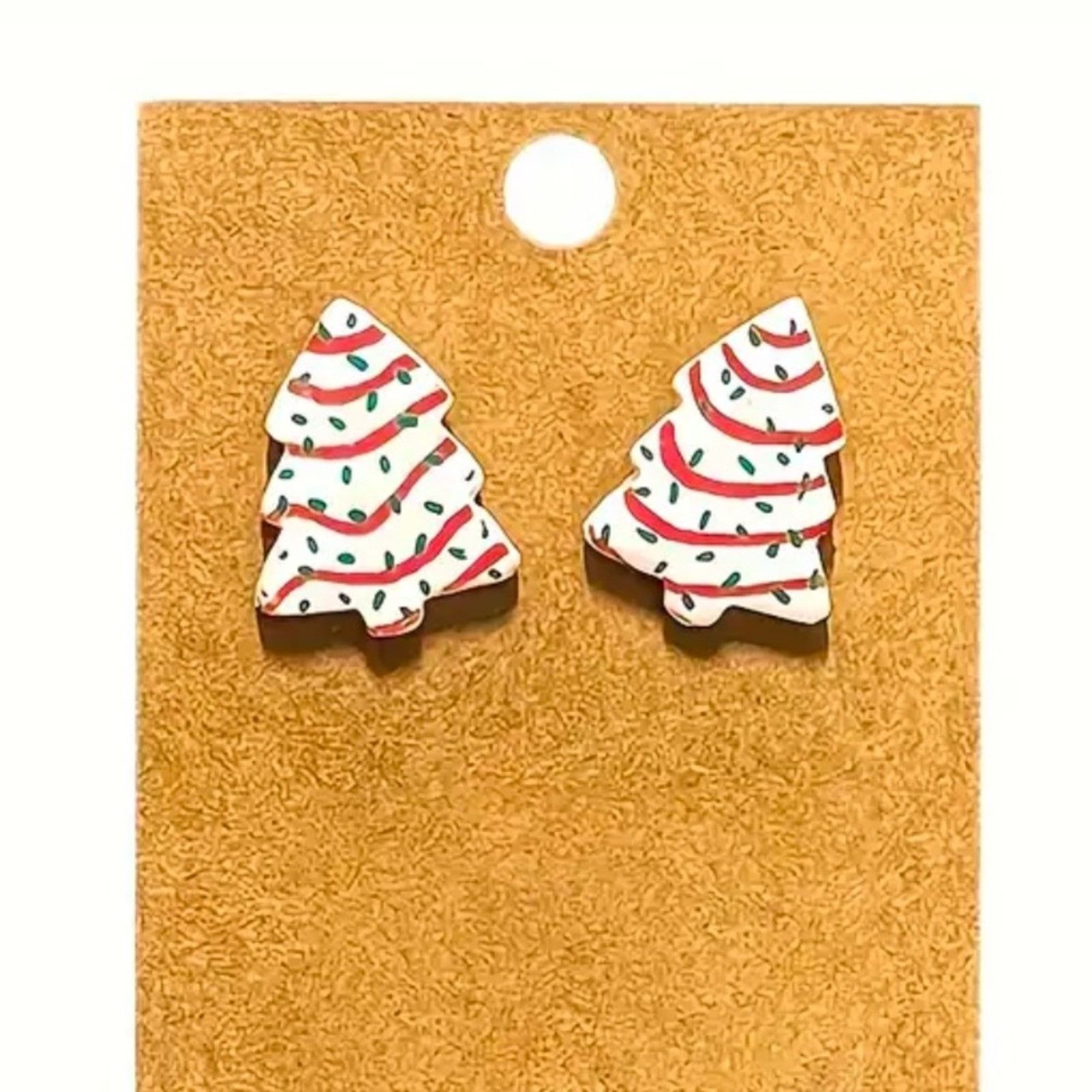 Other CHRISTMAS Tree Cake Earrings NEW Size ONE SIZE - 6 Thumbnail