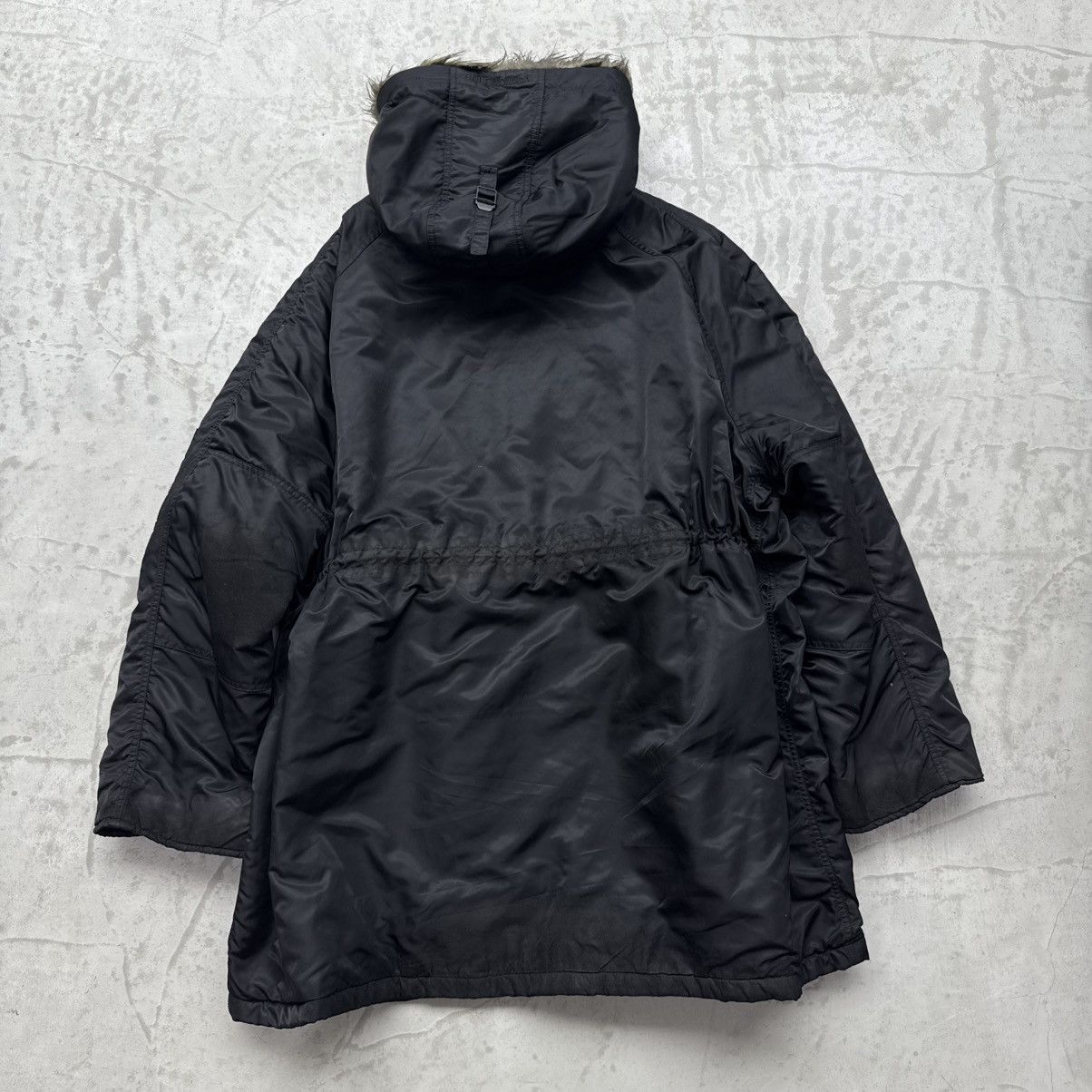 Balenciaga Balenciaga Faux Fur-Trim Hooded Parka Size US M / EU 48-50 / 2 - 2 Thumbnail