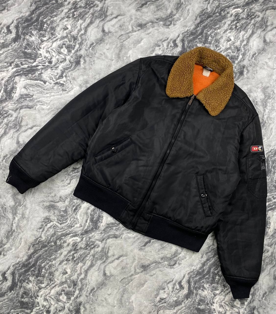 Diesel Vintage Diesel Shearling Bomber Aviator Jacket Size US XXL / EU 58 / 5 - 1 Thumbnail