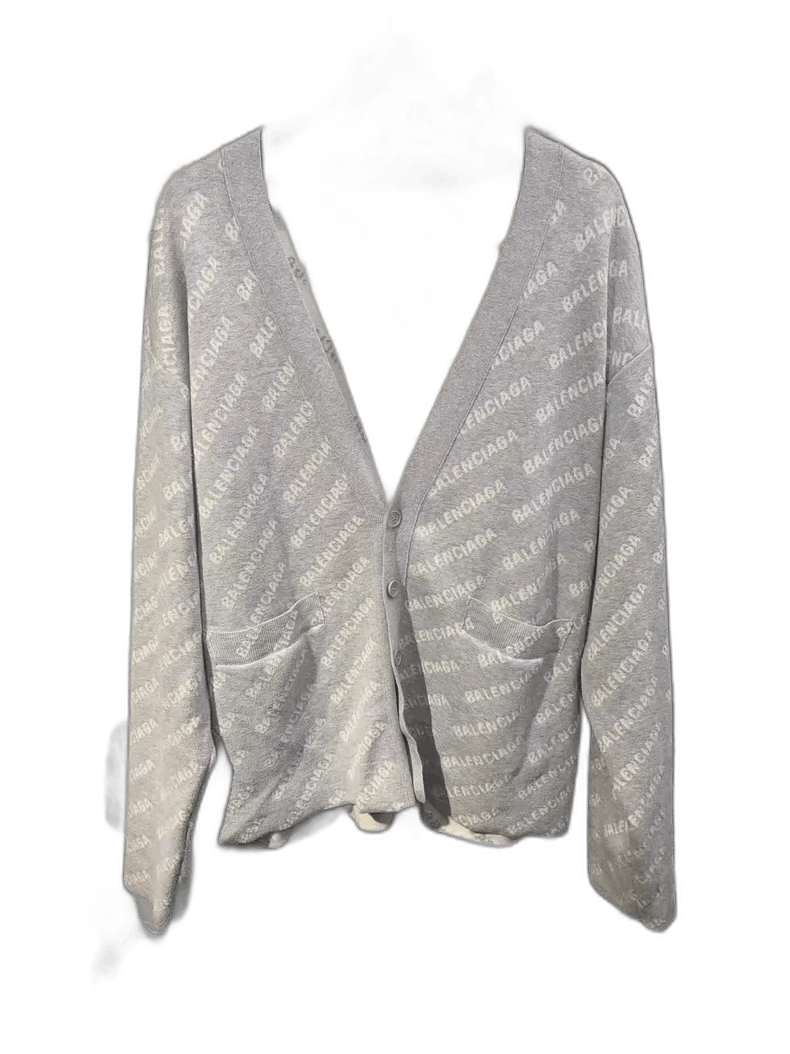 Balenciaga Balenciaga FW22 Vneck Long Sleeve Cardigan-2506 Size US S / EU 44-46 / 1 - 1 Thumbnail