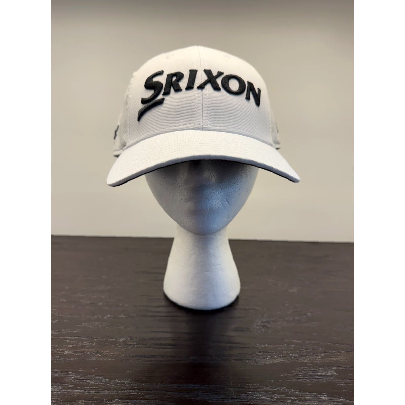 Dunlop Srixon Hat Cap Mens One Size White Adjustable Strapback Golf Hat Brand Srixon OSFM White Adjustable Strapback Cap Size ONE SIZE - 2 Thumbnail