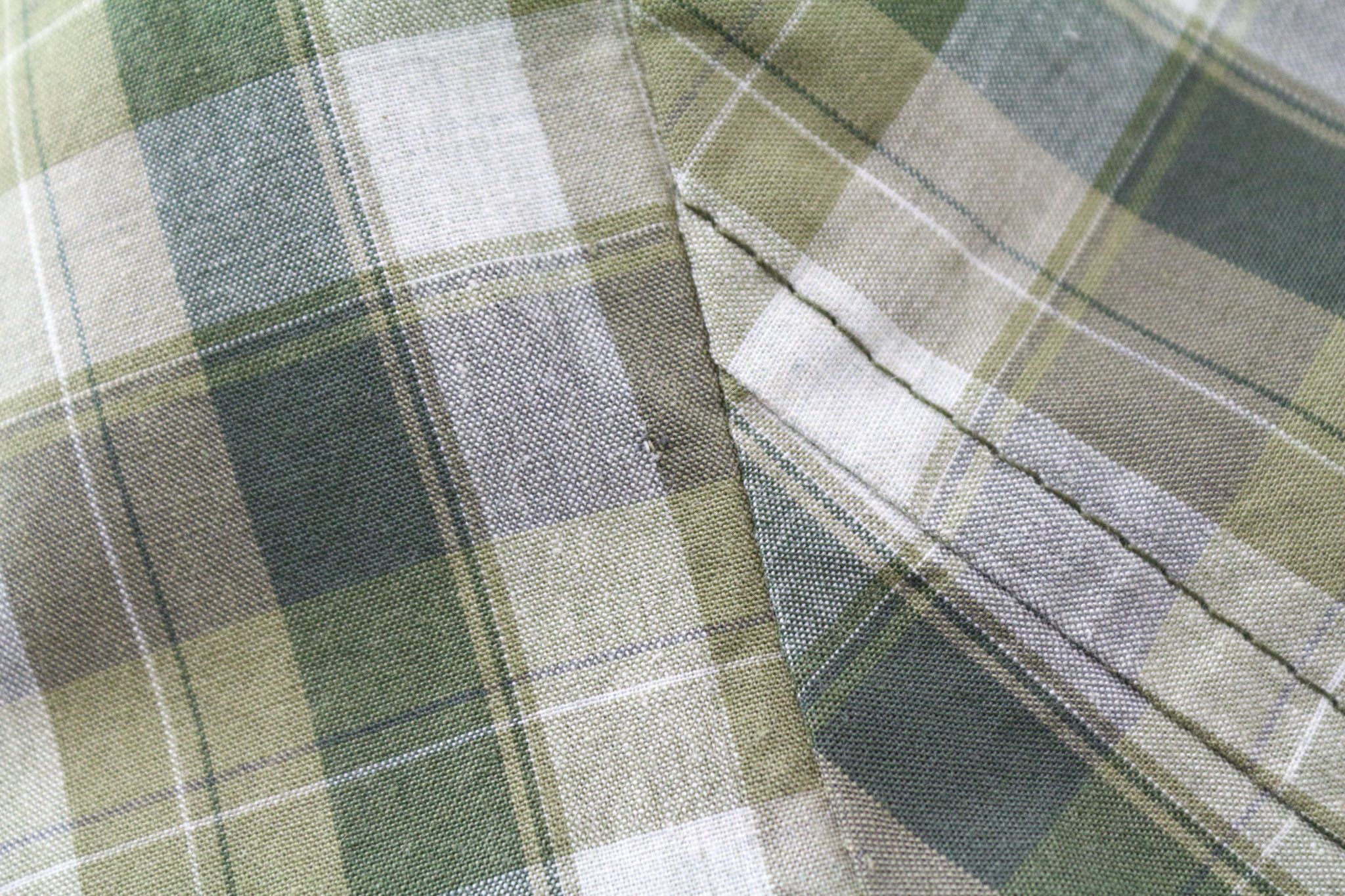 John Richmond 48 Green Linen Checked Single-Breasted Blazer 74038 Size 38R - 11 Thumbnail