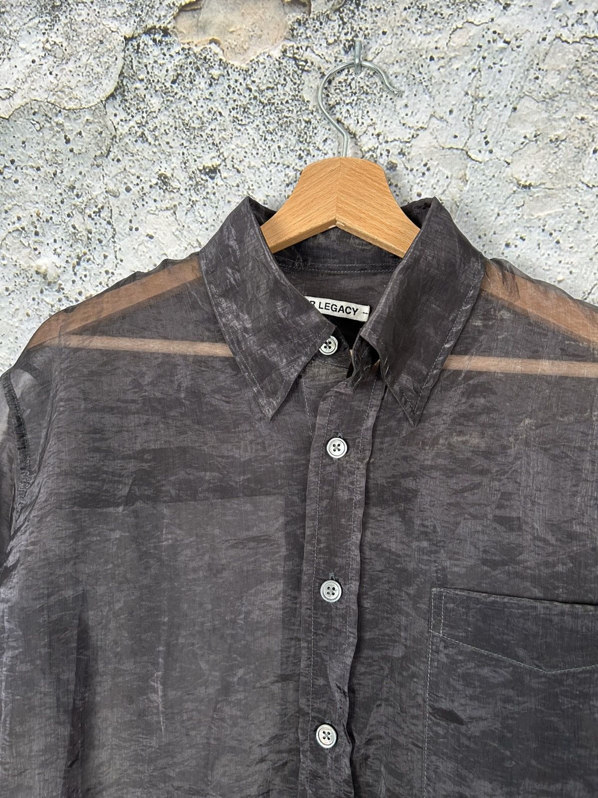 Our Legacy Our Legacy Less Borrowed Shirt Transparent Avantgarde Punk Size US XL / EU 56 / 4 - 3 Thumbnail