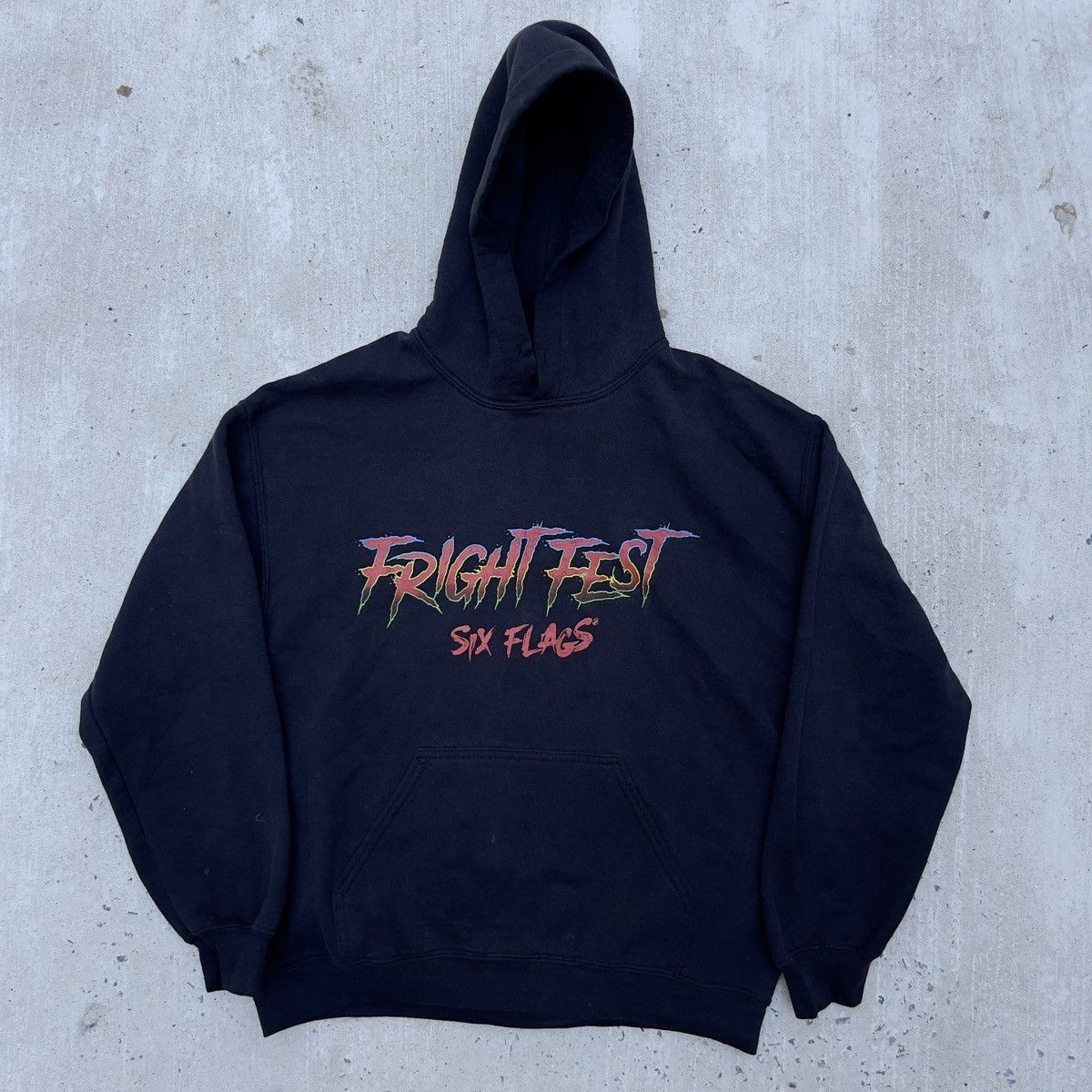 Vintage Vintage SIX FLAGS FRIGHT FEST Hoodie Size US M / EU 48-50 / 2 - 1 Thumbnail