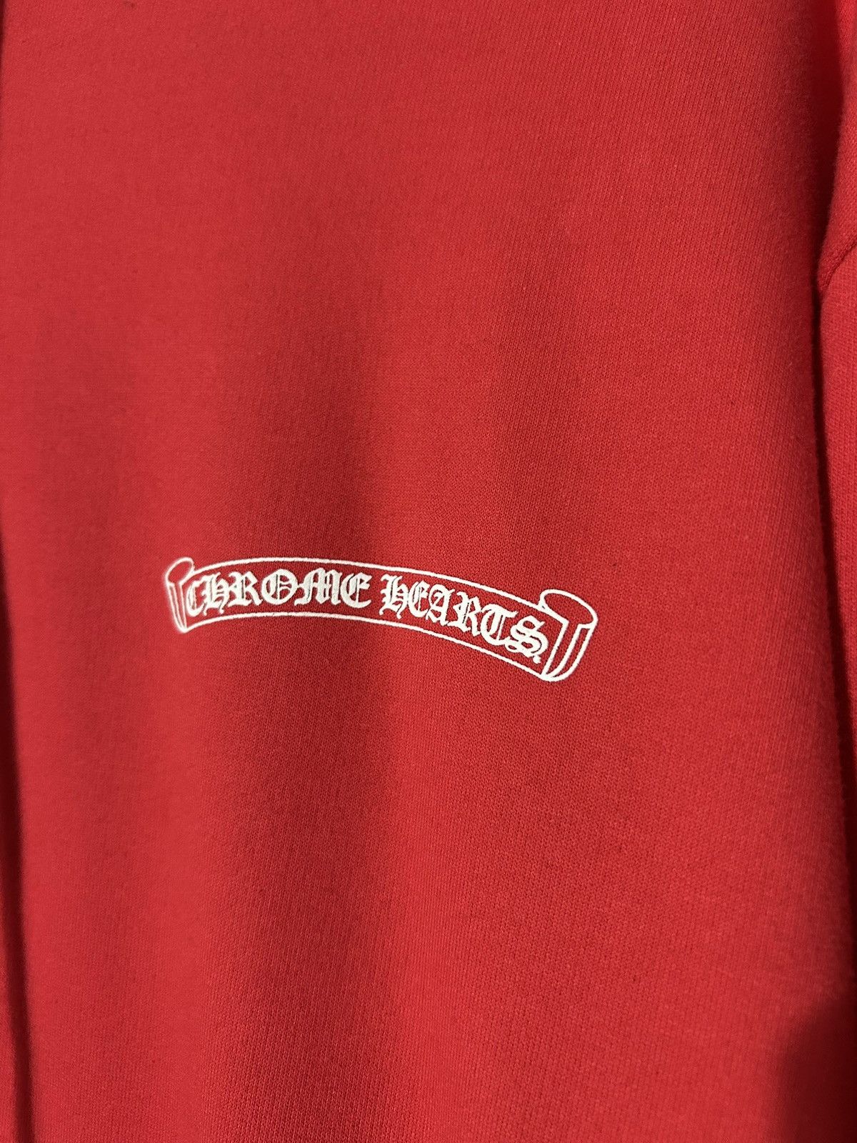 Chrome Hearts Chrome hearts hoodie red logo scroll Size US XL / EU 56 / 4 - 2 Thumbnail