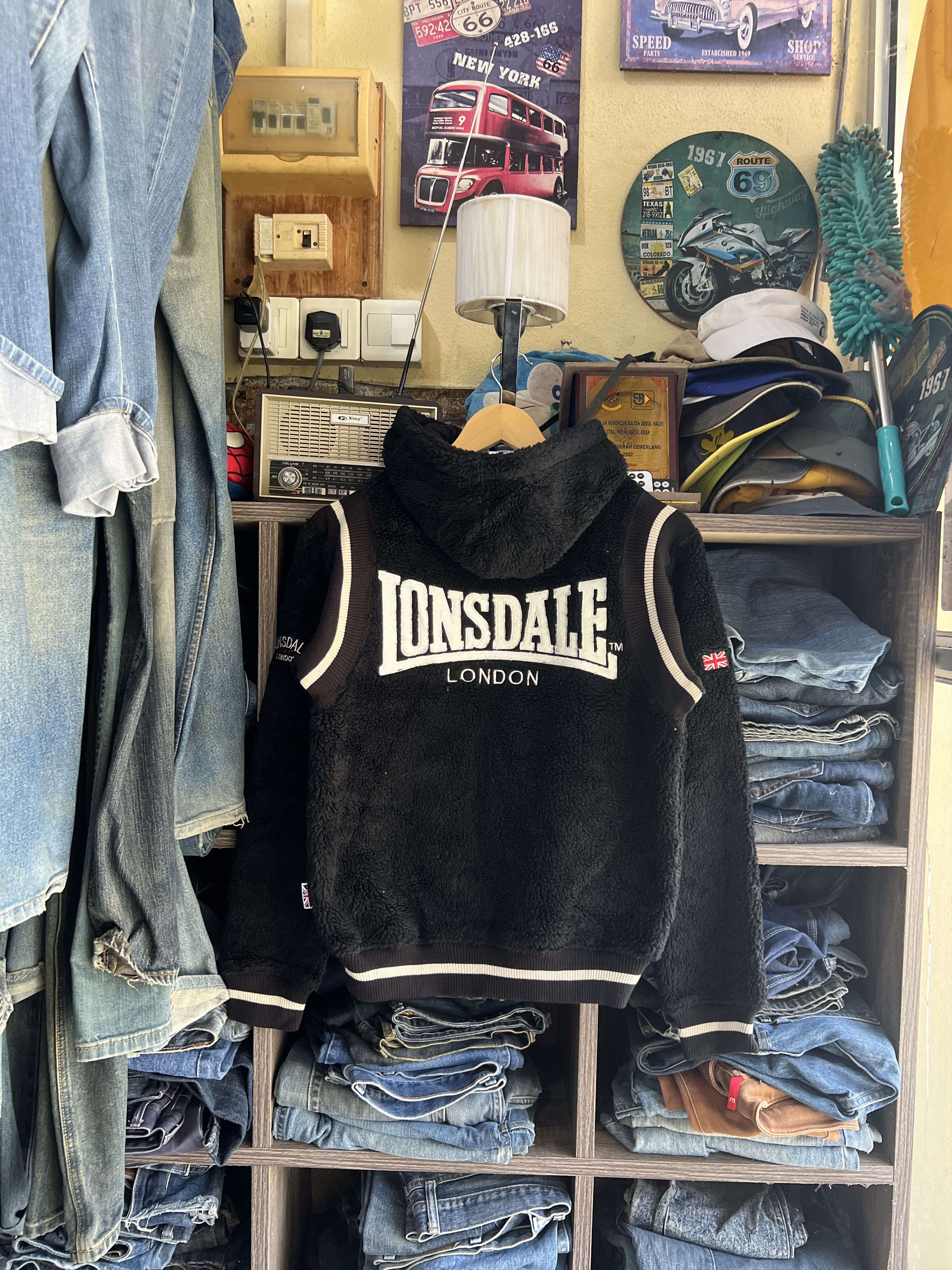 Lonsdale 🔥Lonsdale Sherpa Hoodie Zipper Jacket Size US S / EU 44-46 / 1 - 19 Thumbnail