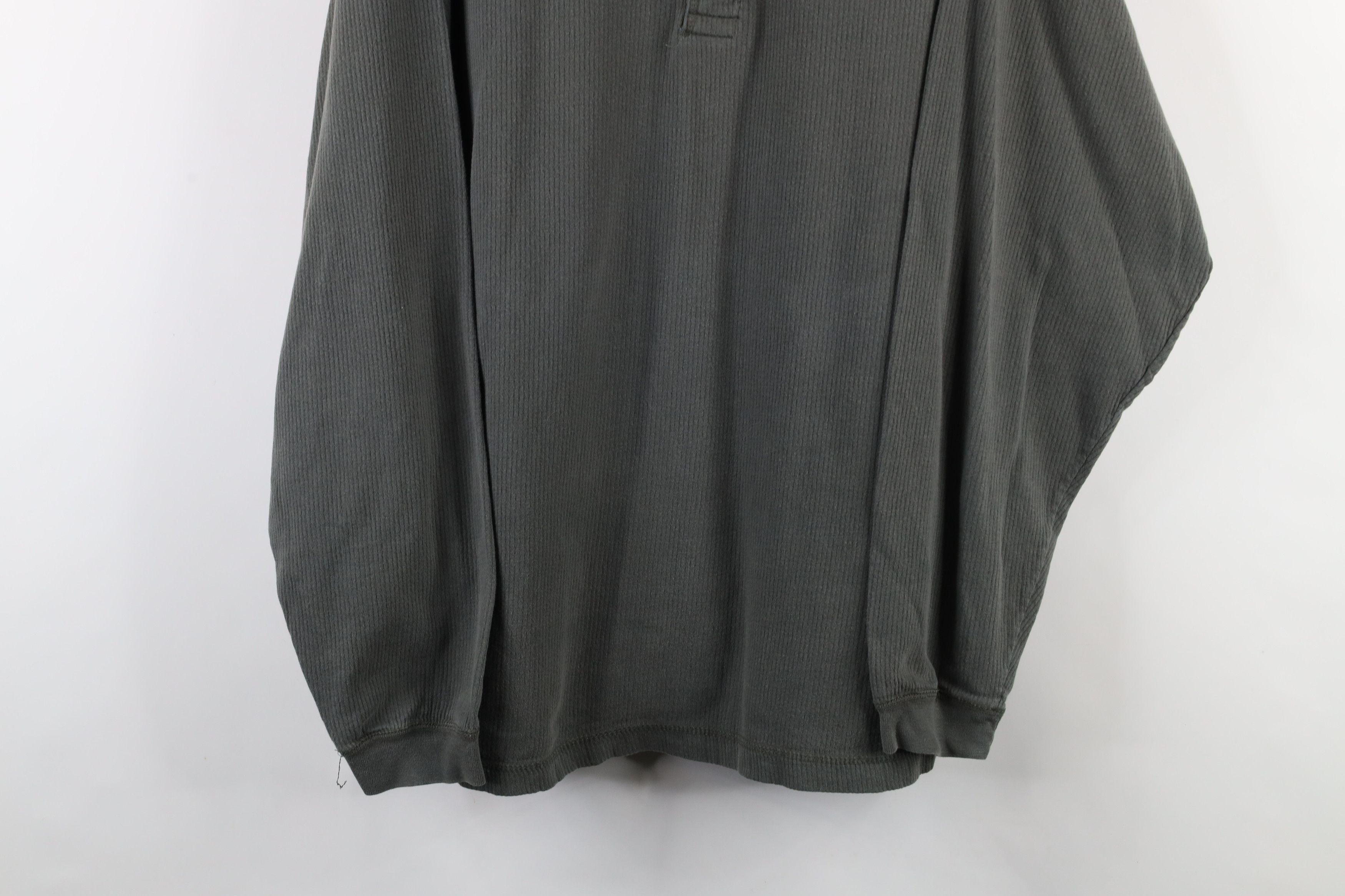 Vintage Vintage 90s Streetwear Ribbed Long Sleeve Henley T-Shirt Size US L / EU 52-54 / 3 - 3 Thumbnail