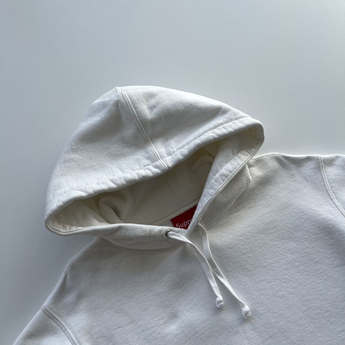 Supreme Supreme SS18 Corner Label Logo Hoodie White rare Size US M / EU 48-50 / 2 - 5 Thumbnail