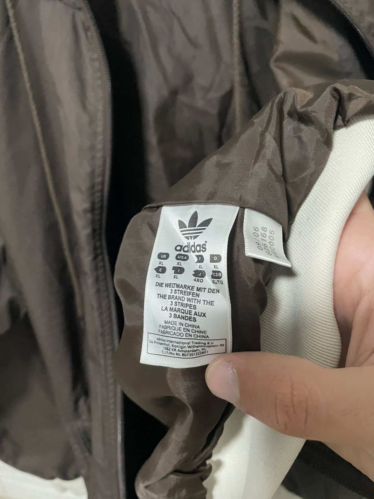 Adidas × Vintage Vintage 2006 Adidas Nylon Windbreaker Brown Jacket Y2K Size US XL / EU 56 / 4 - 19 Thumbnail