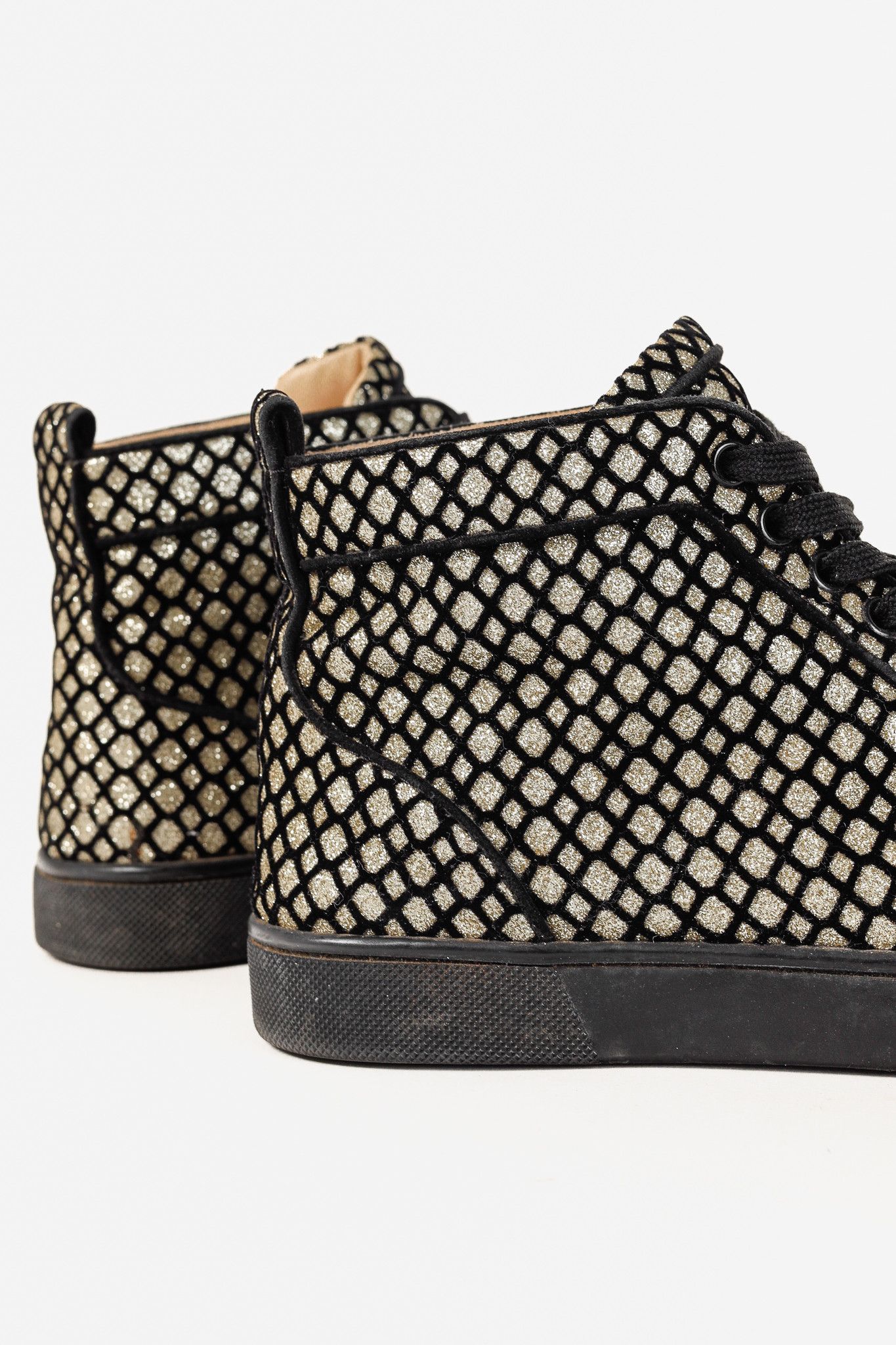 Christian Louboutin Christian Louboutin Rantus Orlato Glitter High-Top Sneaker Size US 6.5 / IT 36.5 - 8 Thumbnail