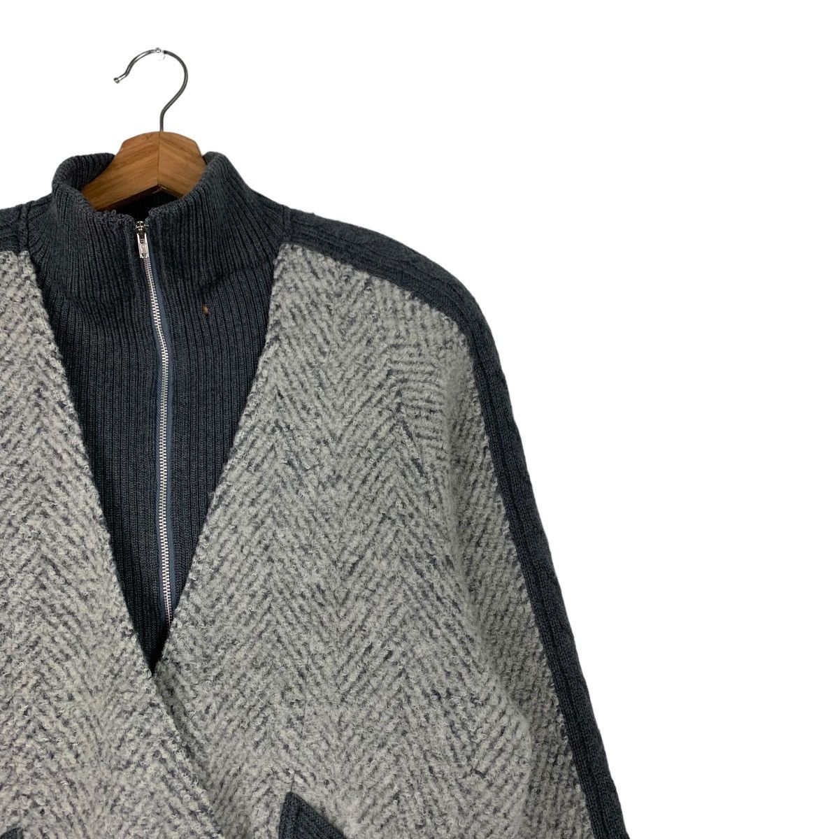 Japanese Brand GROVE Soft Sport Double Layer Wool Jacket #0293-C13 Size US M / EU 48-50 / 2 - 6 Thumbnail