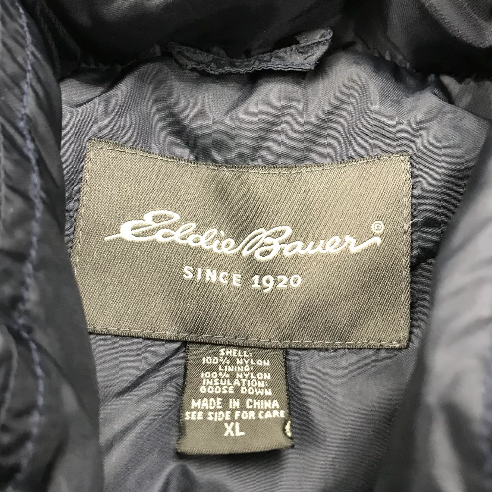 Eddie Bauer Eddie Bauer Vest Mens XL Blue Puffer Insulated Goose Down Full Zip Logo Hiking Vest Size US XL / EU 56 / 4 - 5 Thumbnail