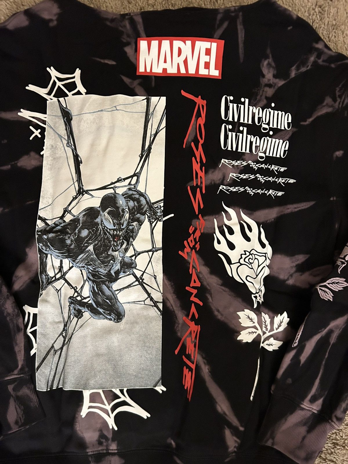 Civil Regime Civil Regime X Marvel Venom Storms Web Of Chaos Snap Hoodie Size US L / EU 52-54 / 3 - 7 Thumbnail