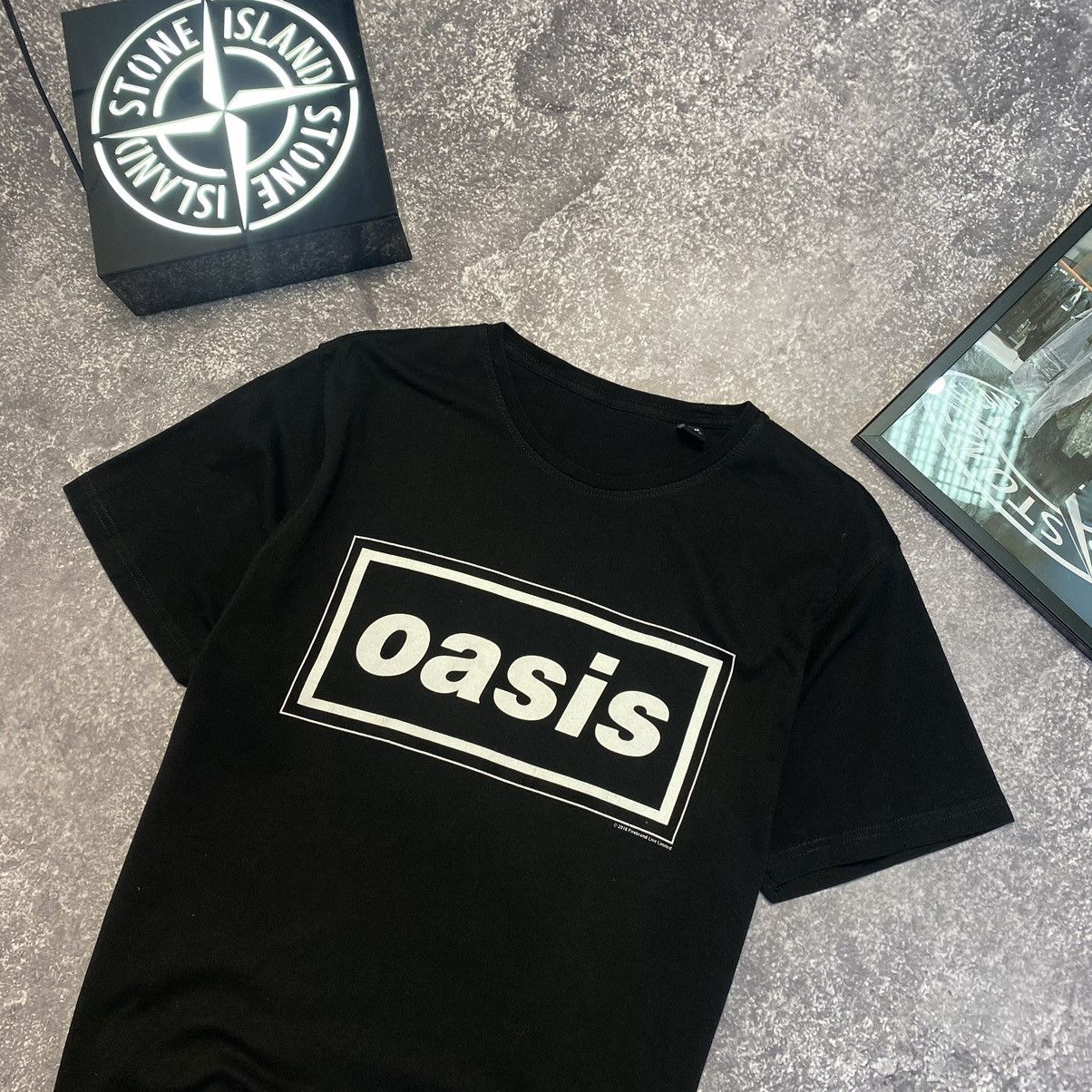 Band Tees Vintage Oasis 2016 Box Logo Rock band black tee Size US M / EU 48-50 / 2 - 2 Thumbnail