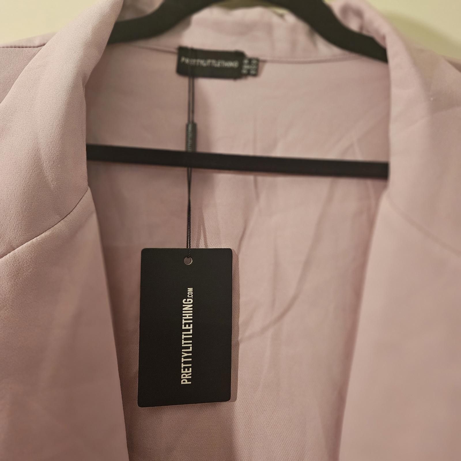 Designer PrettyLittleThing Oversized Lavender Blazer Size 22 Size 4XL / US 24-26 - 3 Thumbnail
