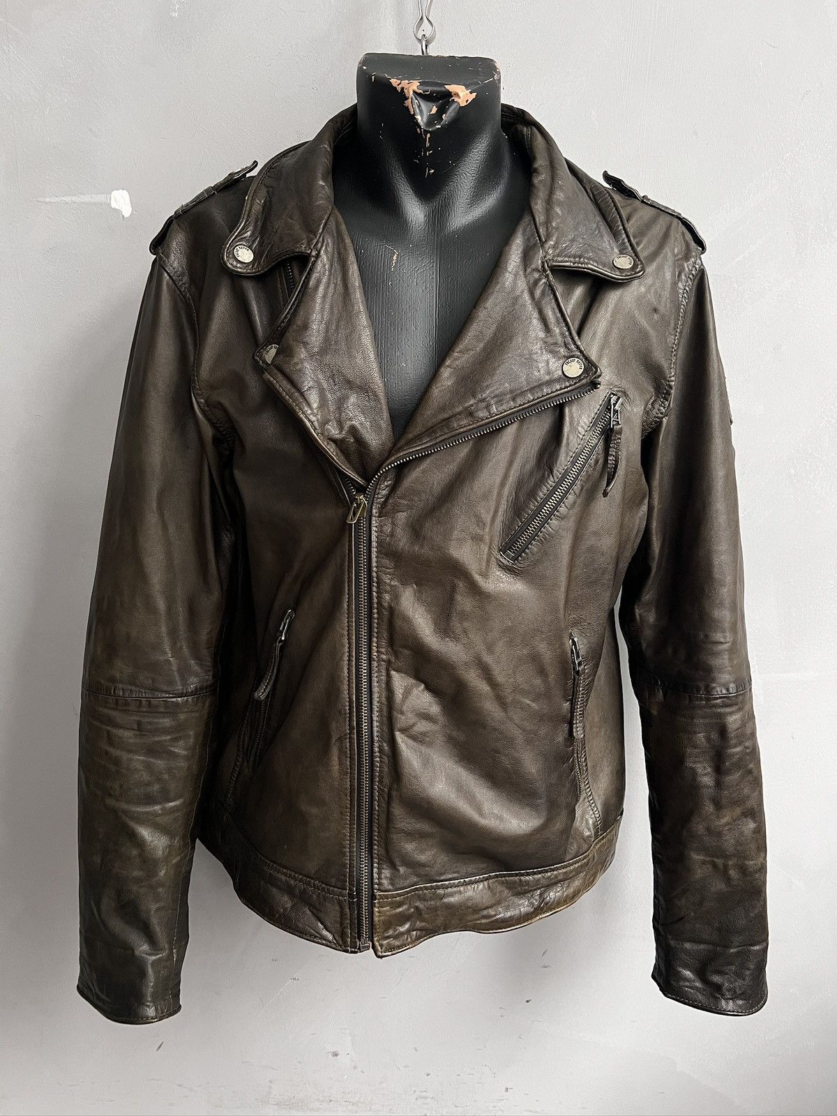 14th Addiction Biker leather moto jacket y2k 14th addition style Size US M / EU 48-50 / 2 - 1 Thumbnail