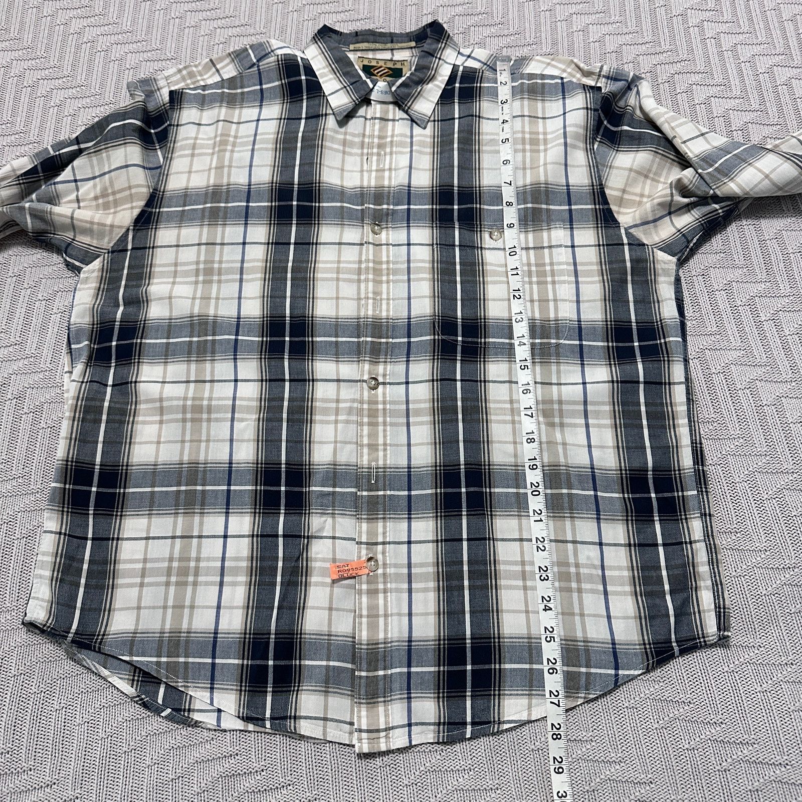 Joseph Abboud Joseph Abboud navy plaid button down Size US M / EU 48-50 / 2 - 7 Thumbnail