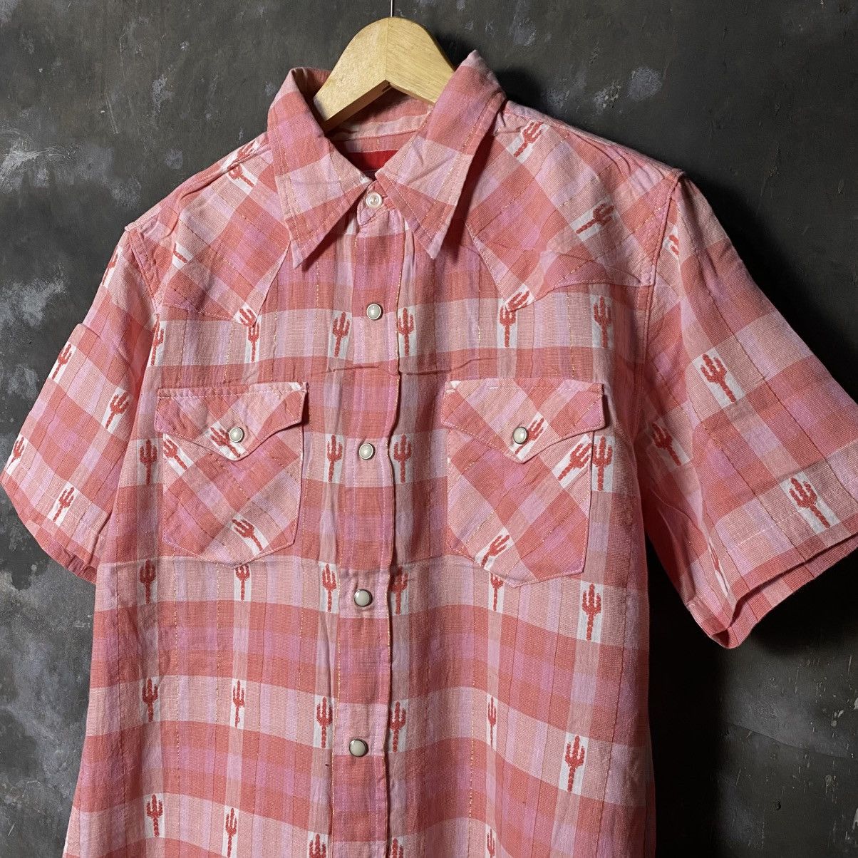 Cowboy Equipment × Edwin × Vintage Vintage edwin cactus western style shirt with stone button Size US M / EU 48-50 / 2 - 3 Thumbnail
