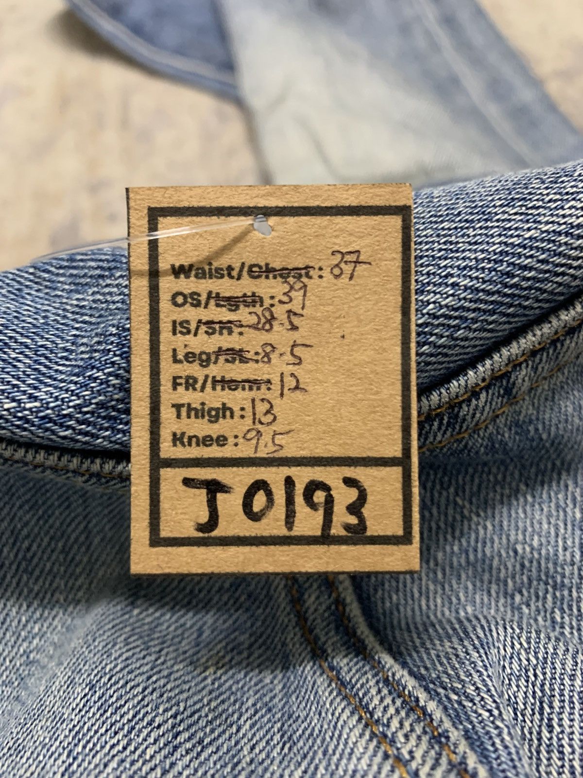 Uniqlo Vintage Uniqlo Faded Blue Washed Denim Size US 37 - 15 Thumbnail
