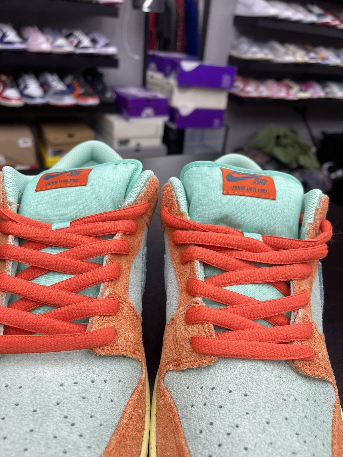 Nike Size 11 - Nike Dunk Low SB Orange Emerald Rise Size US 11 / EU 44 - 6 Thumbnail