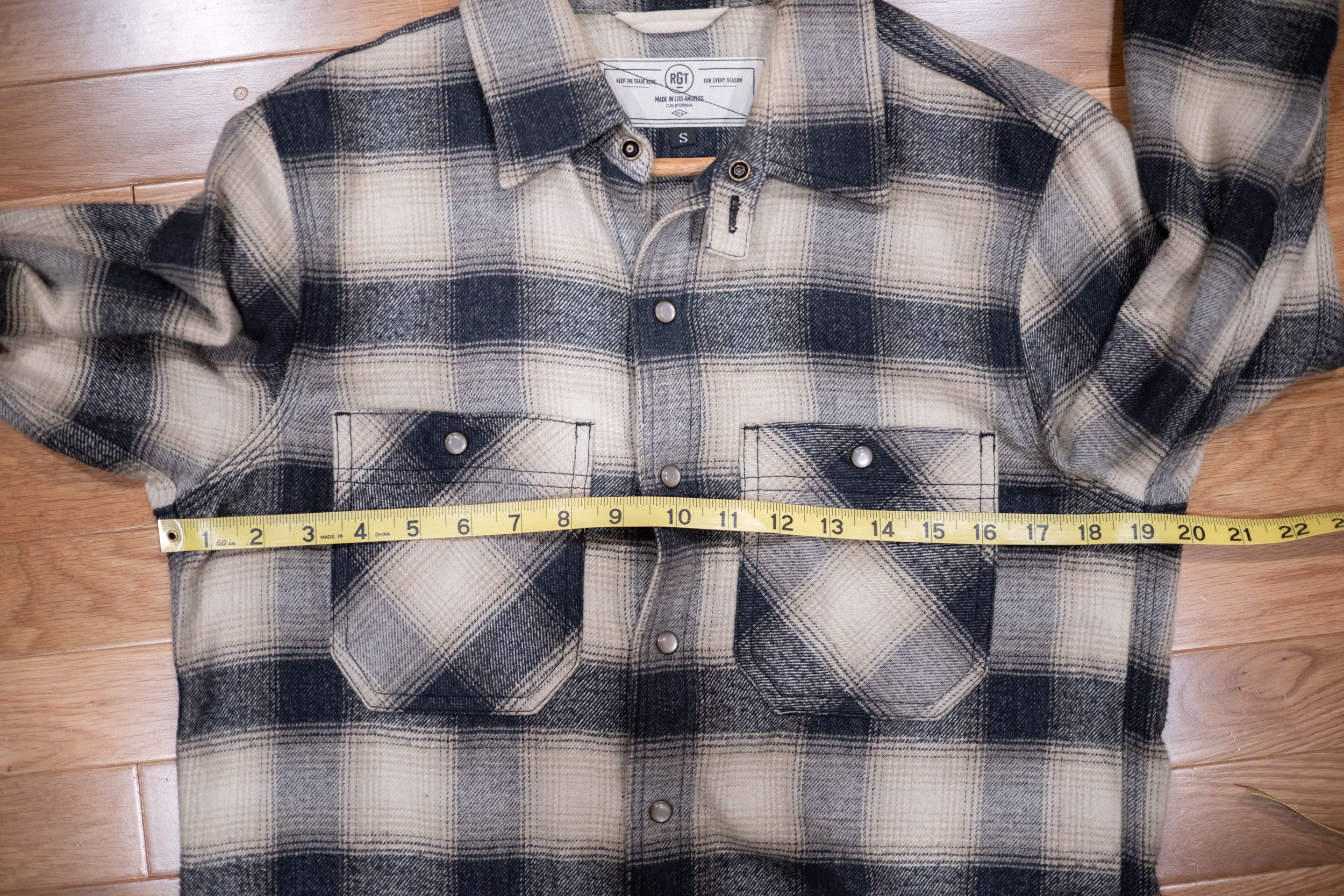 Rogue Territory BM Shirt Natural Brushed Plaid Flannel Size US S / EU 44-46 / 1 - 5 Thumbnail