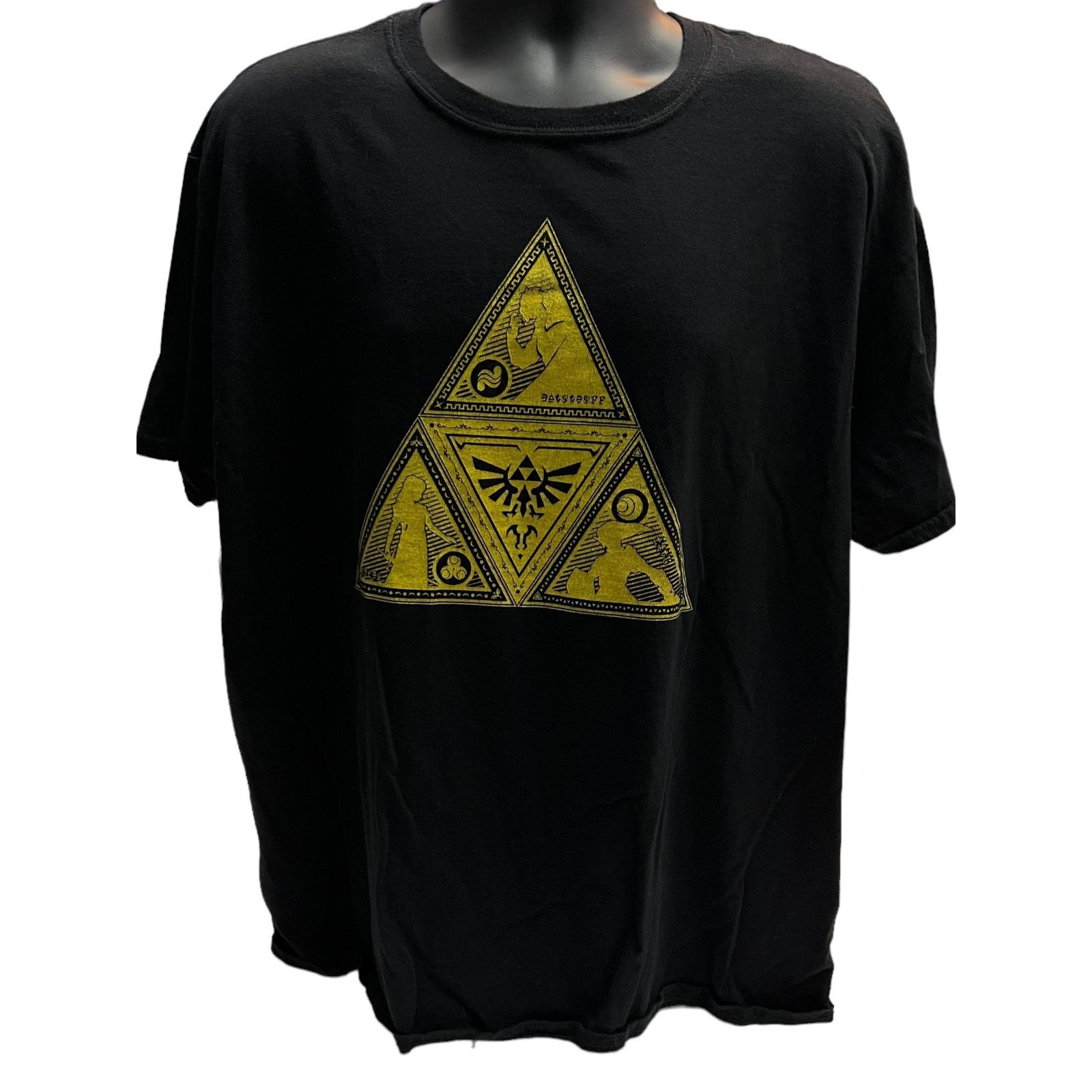 Nintendo Legend of Zelda Black T-Shirt 2XL Triforce Nintendo 2019 Size US XXL / EU 58 / 5 - 1 Thumbnail