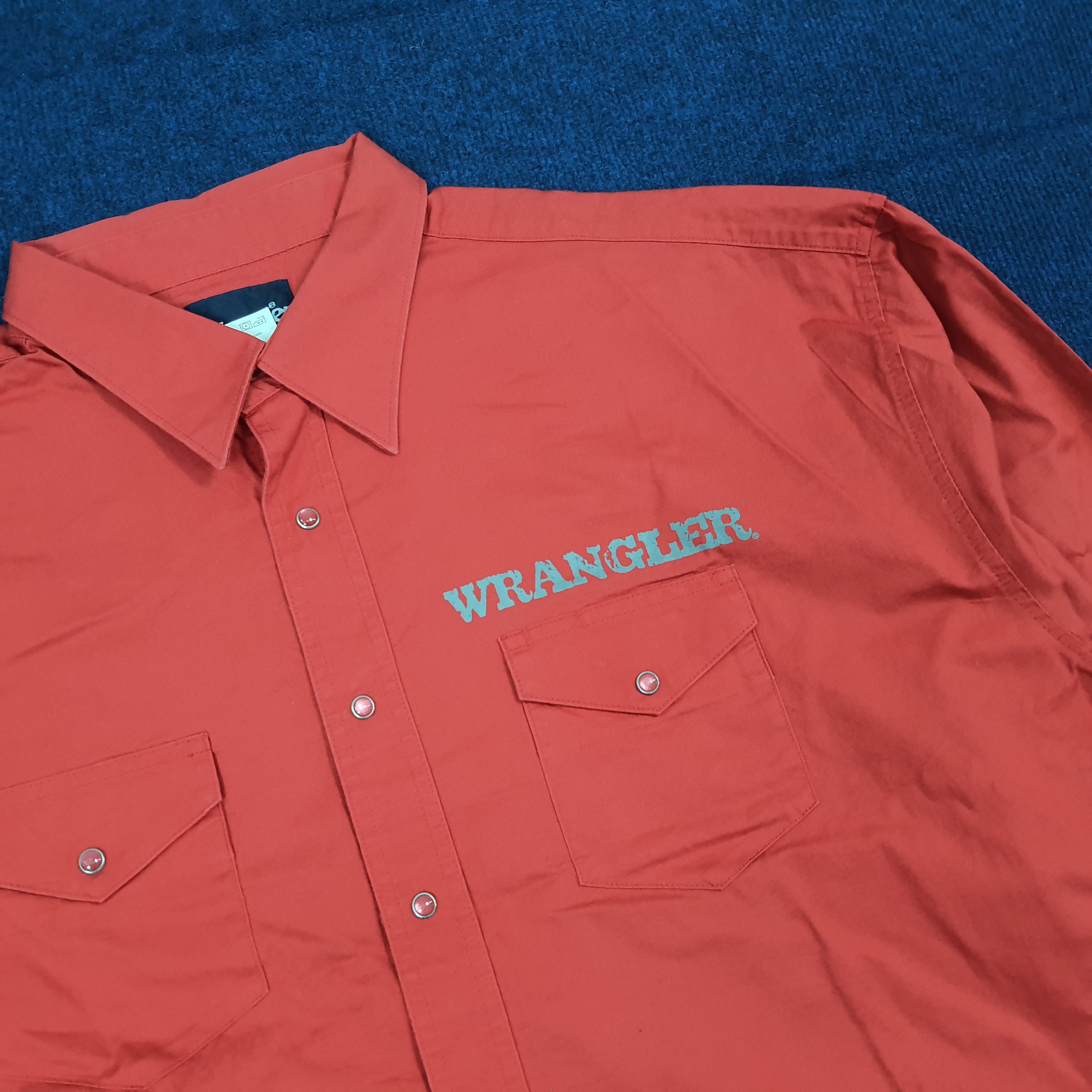 Wrangler Vintage Wrangler Spell Out Button Up Shirt C276N61 Size US XXL / EU 58 / 5 - 4 Thumbnail