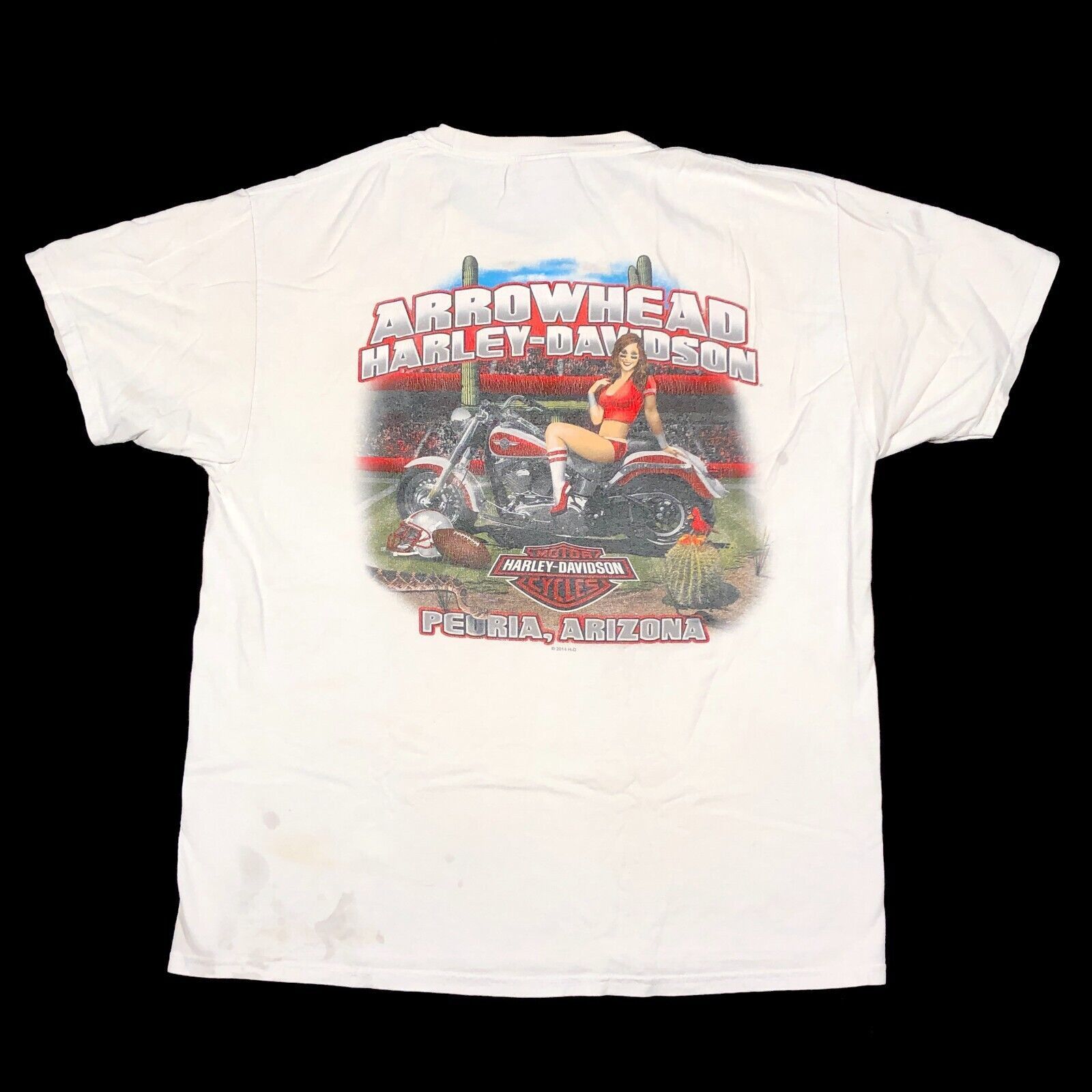Harley Davidson Harley Davidson Arrowhead Arizona Logo Tee T Shirt Large Size US L / EU 52-54 / 3 - 5 Thumbnail