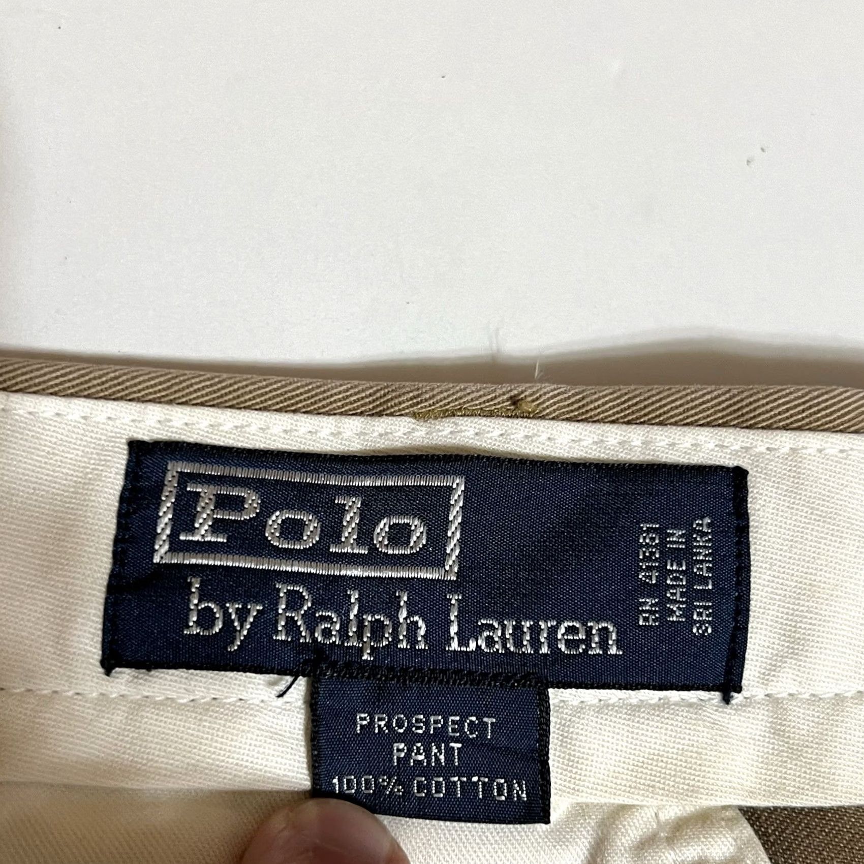 Polo Ralph Lauren VINTAGE Polo Ralph Lauren Prospect Pants Mens 38x32 Chino Beige Flat Front Straight Leg Shirt? Size US M / EU 48-50 / 2 - 7 Thumbnail