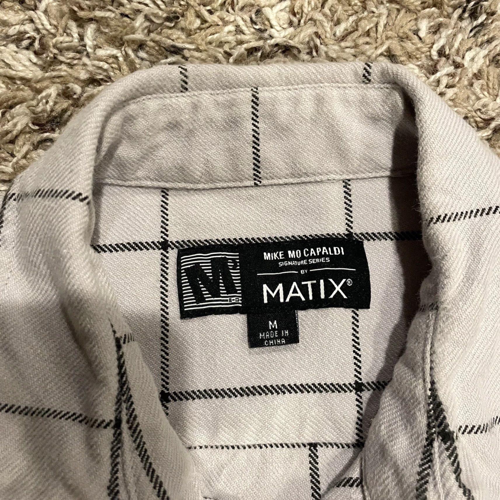 Vintage Mike Mo Capaldi Signature Series Flannel Button Snap Shirt Men M Grey Check Pattern 90s Nature Outdoor Skate Size US M / EU 48-50 / 2 - 4 Thumbnail