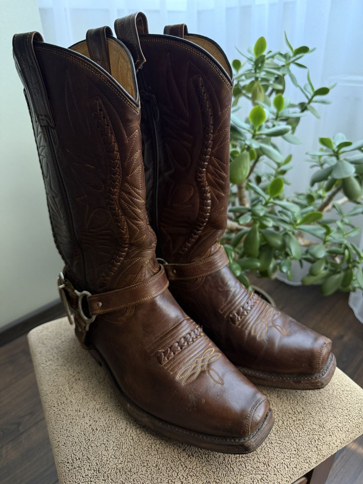 Cowboy Equipment Vintage Rancho Western Cowboy Boots Biker Celine Vibe Size US 9 / EU 42 - 4 Thumbnail