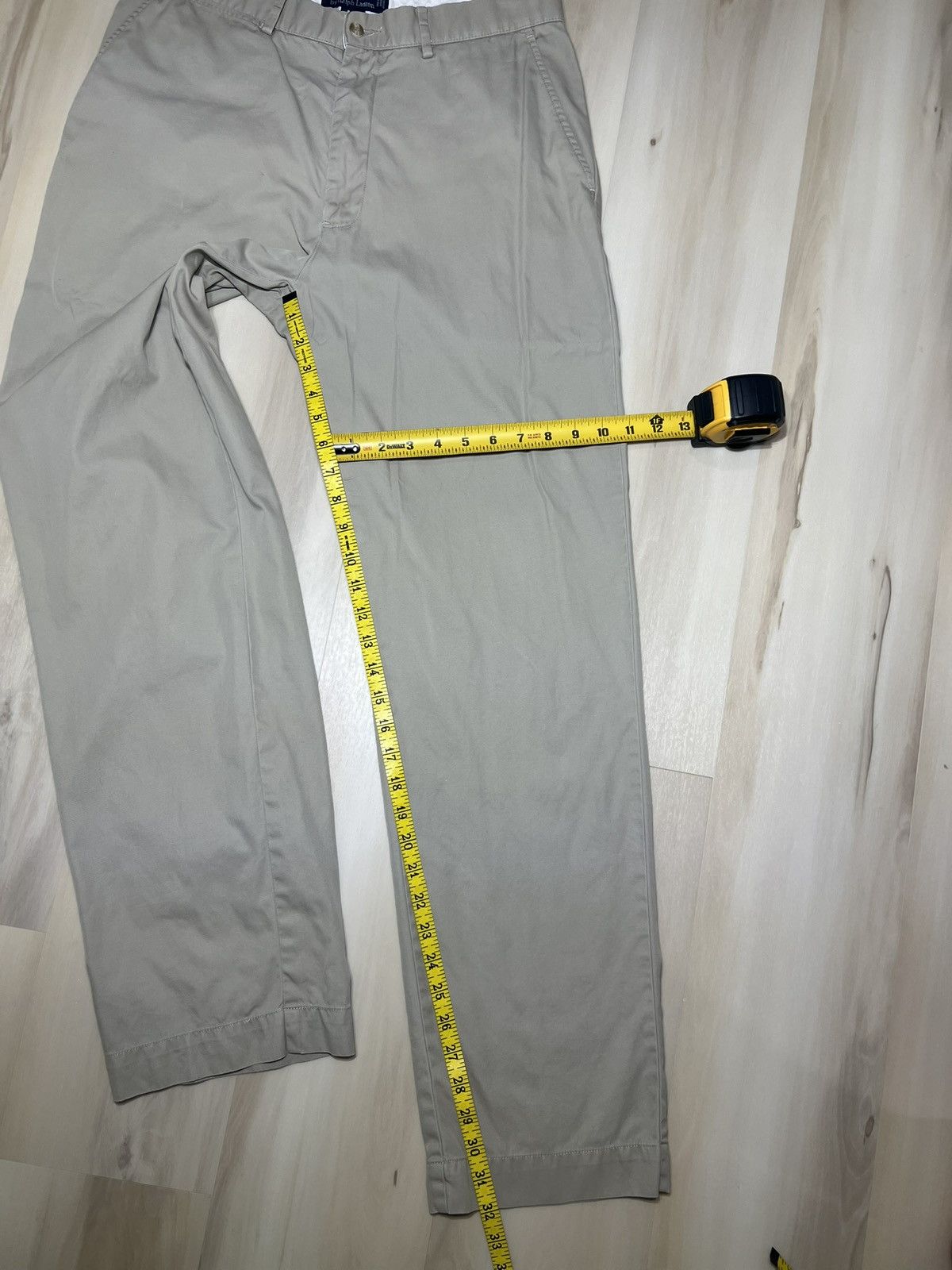 Polo Ralph Lauren Polo Ralph Lauren Pants Mens 32x32 Khaki Chino Flat Front Size US 32 / EU 48 - 6 Thumbnail
