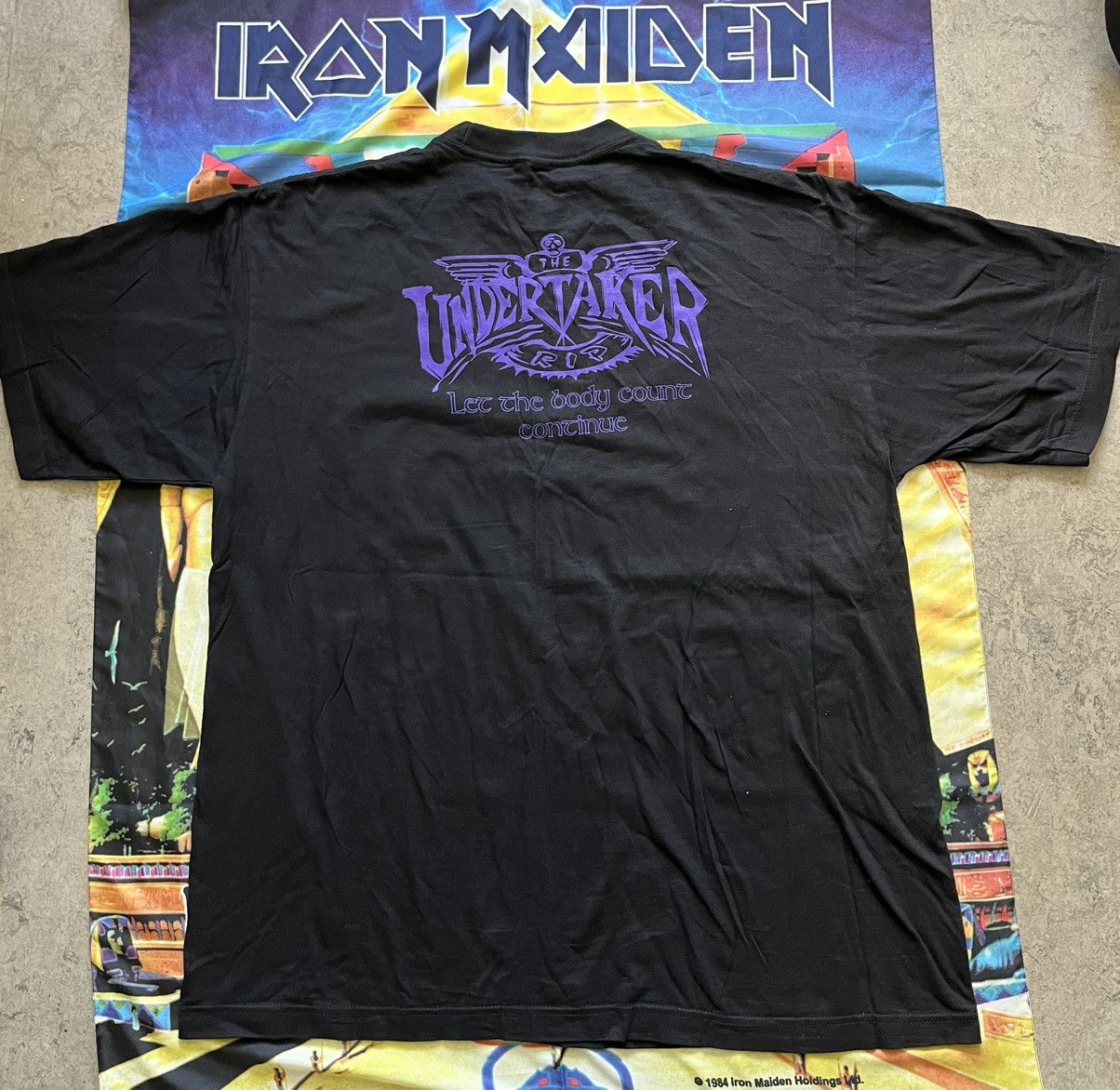 Vintage Vintage Undertaker Wrestling Shirt XL 90s Size US XL / EU 56 / 4 - 2 Thumbnail