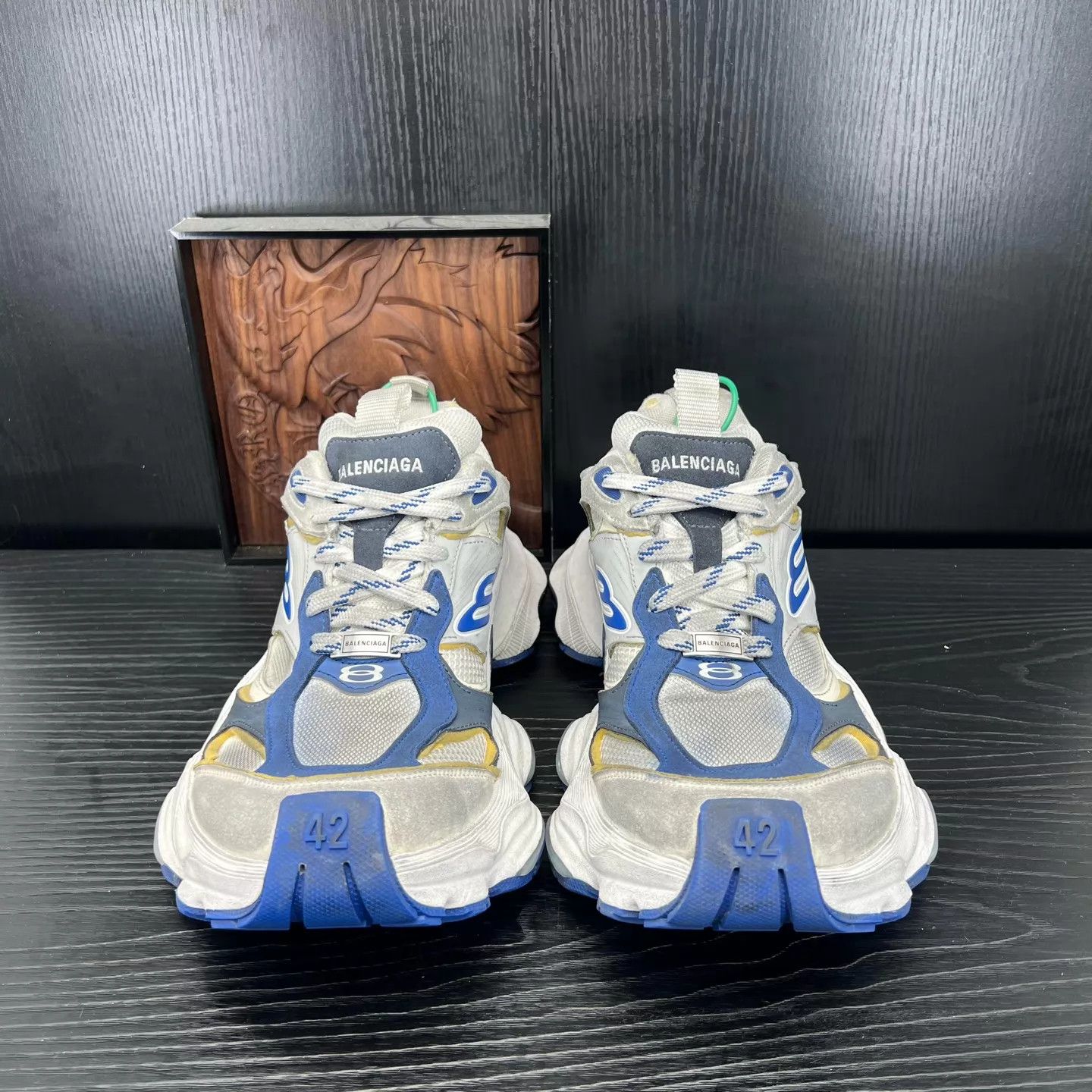 Balenciaga Balenciaga Cargo White Blue Gray Size 42 Like New Size US 9 / EU 42 - 6 Thumbnail