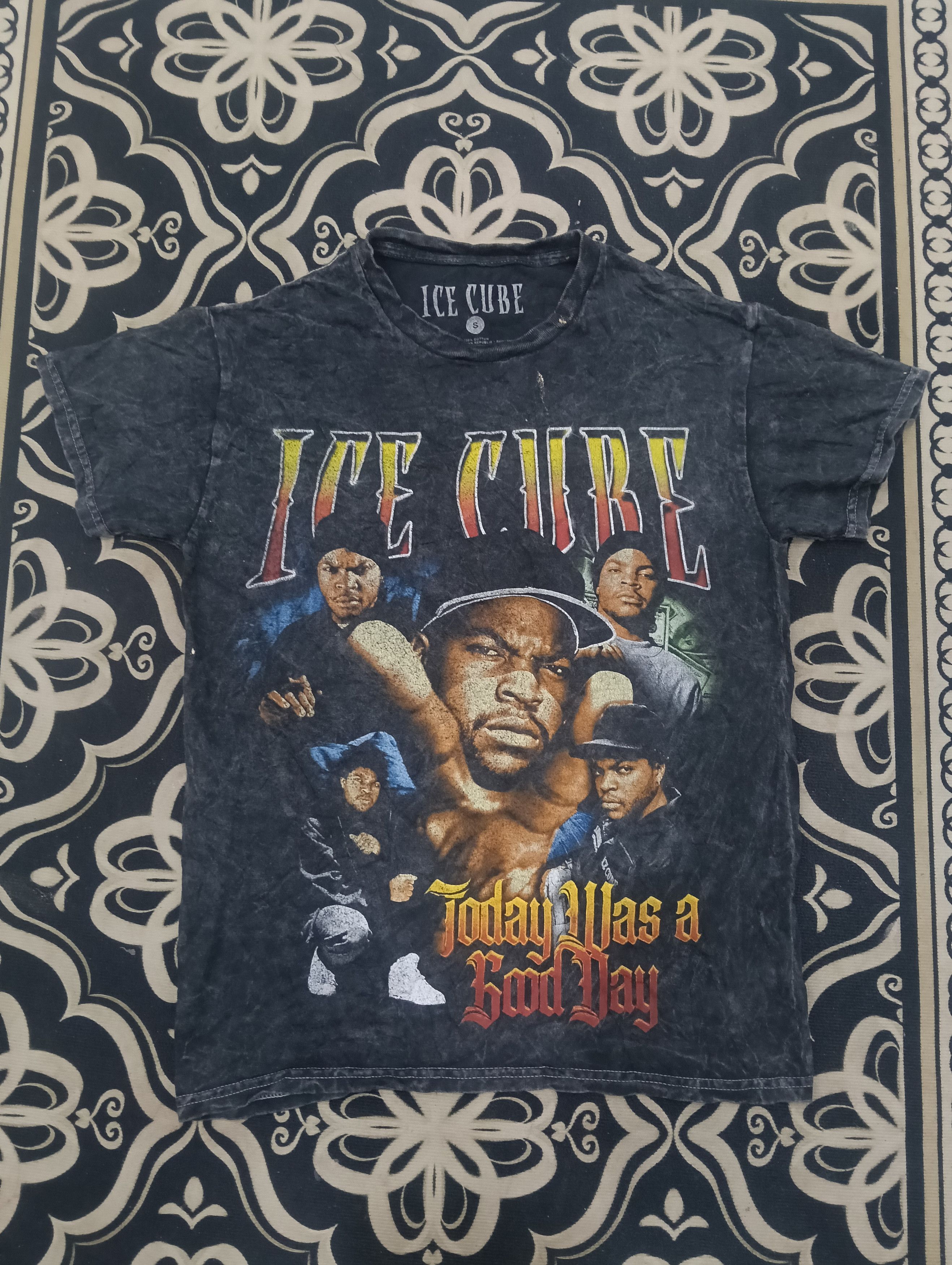 Rap Tees Ice Cube Rap/Hiphop Like Acid Wash Tee Size US S / EU 44-46 / 1 - 2 Thumbnail