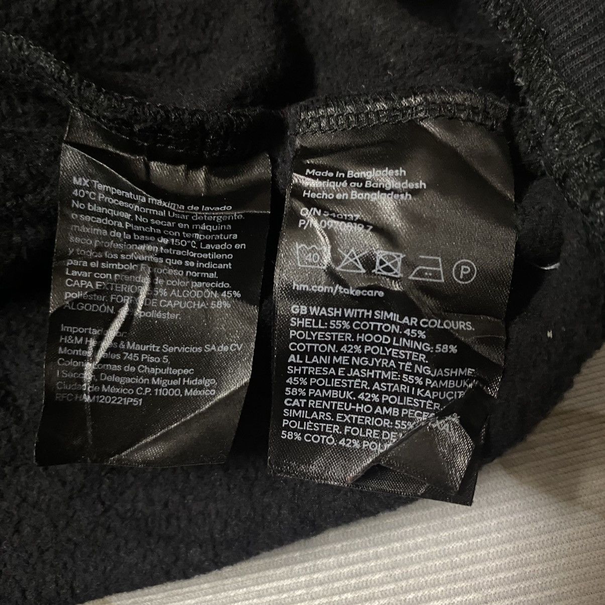 H&M H&M Plain Black Hoodie Size US M / EU 48-50 / 2 - 5 Thumbnail