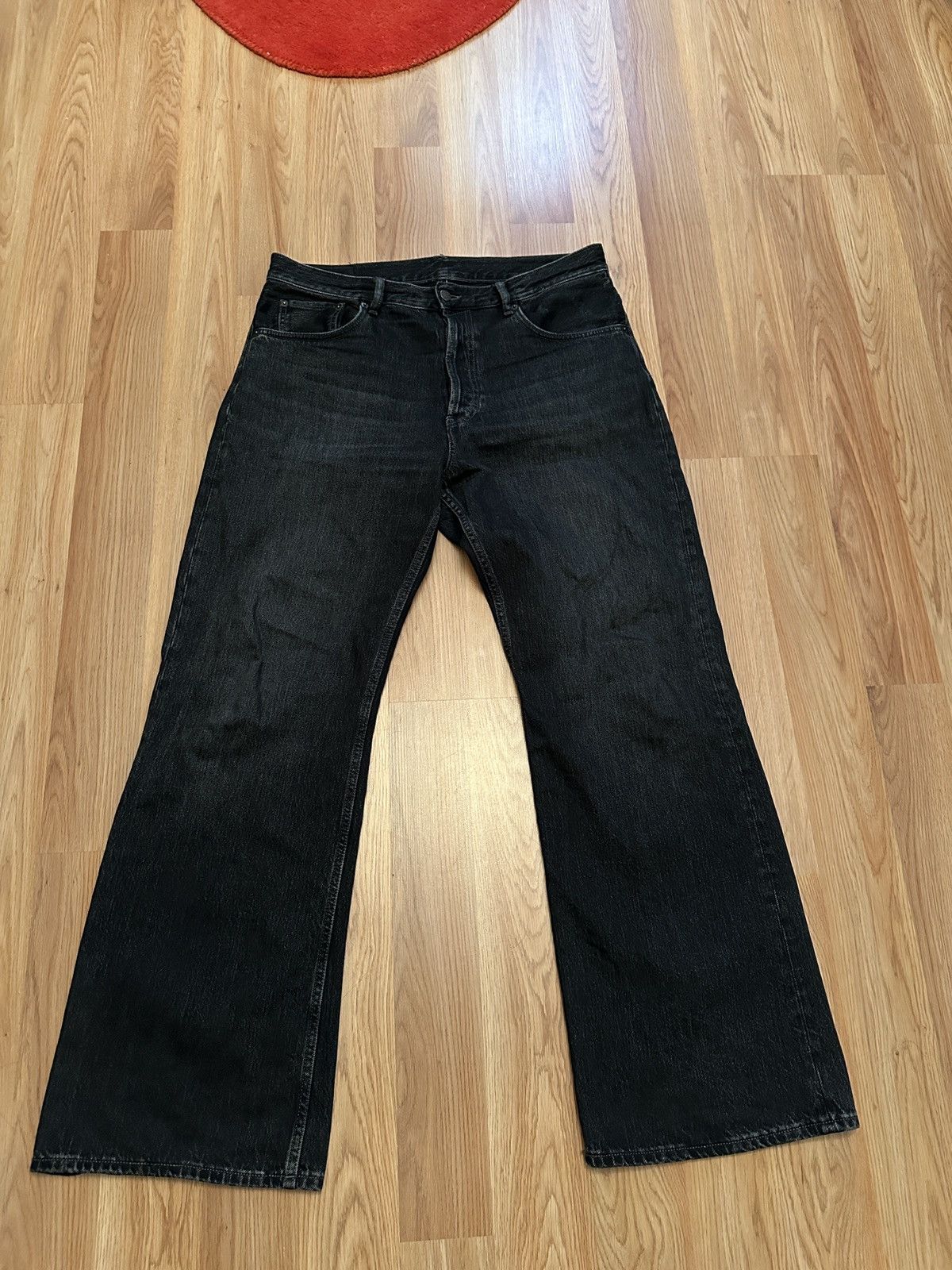 Acne Studios 1989 LOOSE JEANS ASH BLACK | Grailed