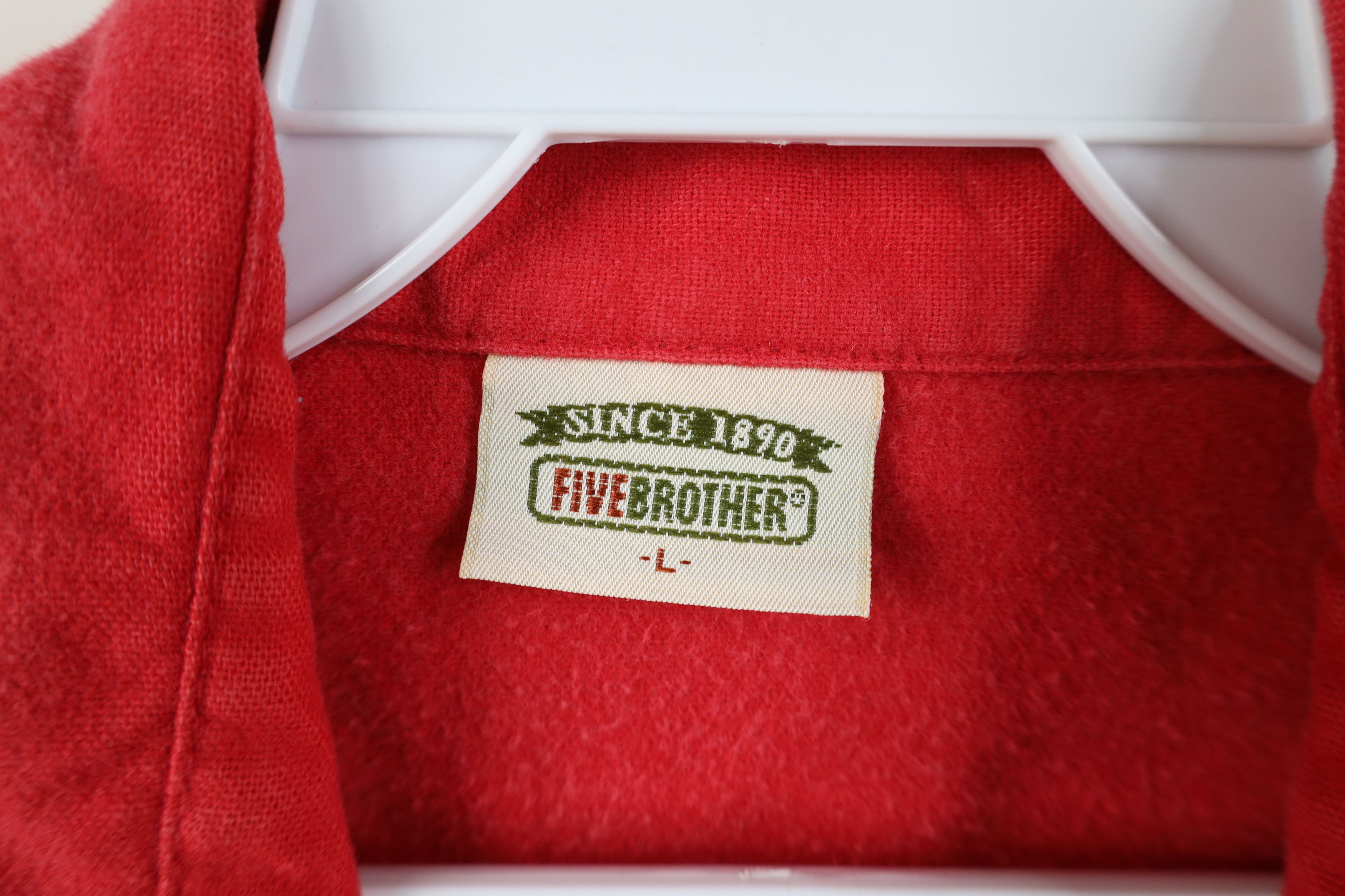 FiveBrother Vintage 70s Five Brother Chamois Collared Button Shirt USA Size US L / EU 52-54 / 3 - 8 Thumbnail