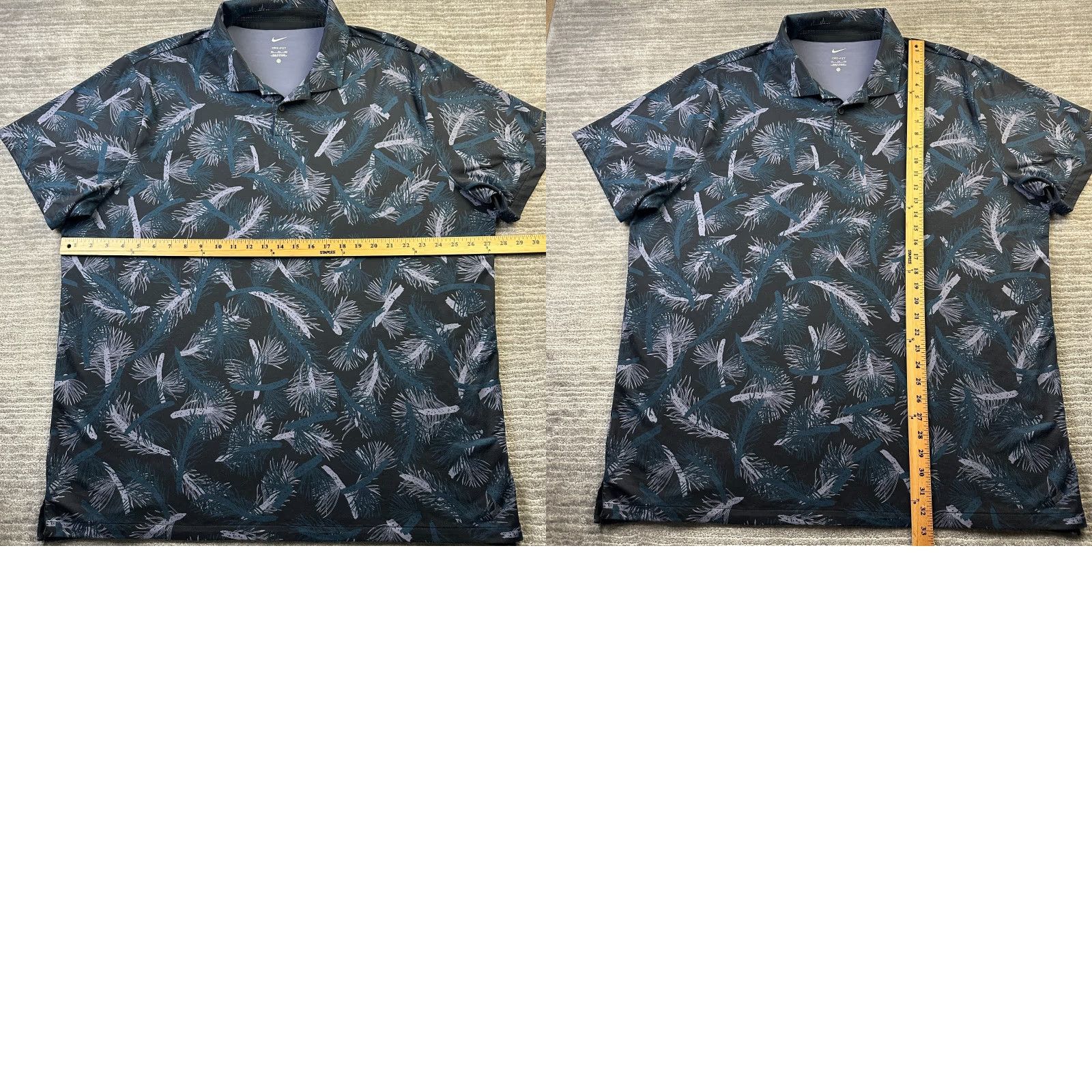 Nike Nike Shirt Mens 2XL Polo Blue Ombre Tour All Over Print Dri Fit Golf Size US XXL / EU 58 / 5 - 8 Thumbnail
