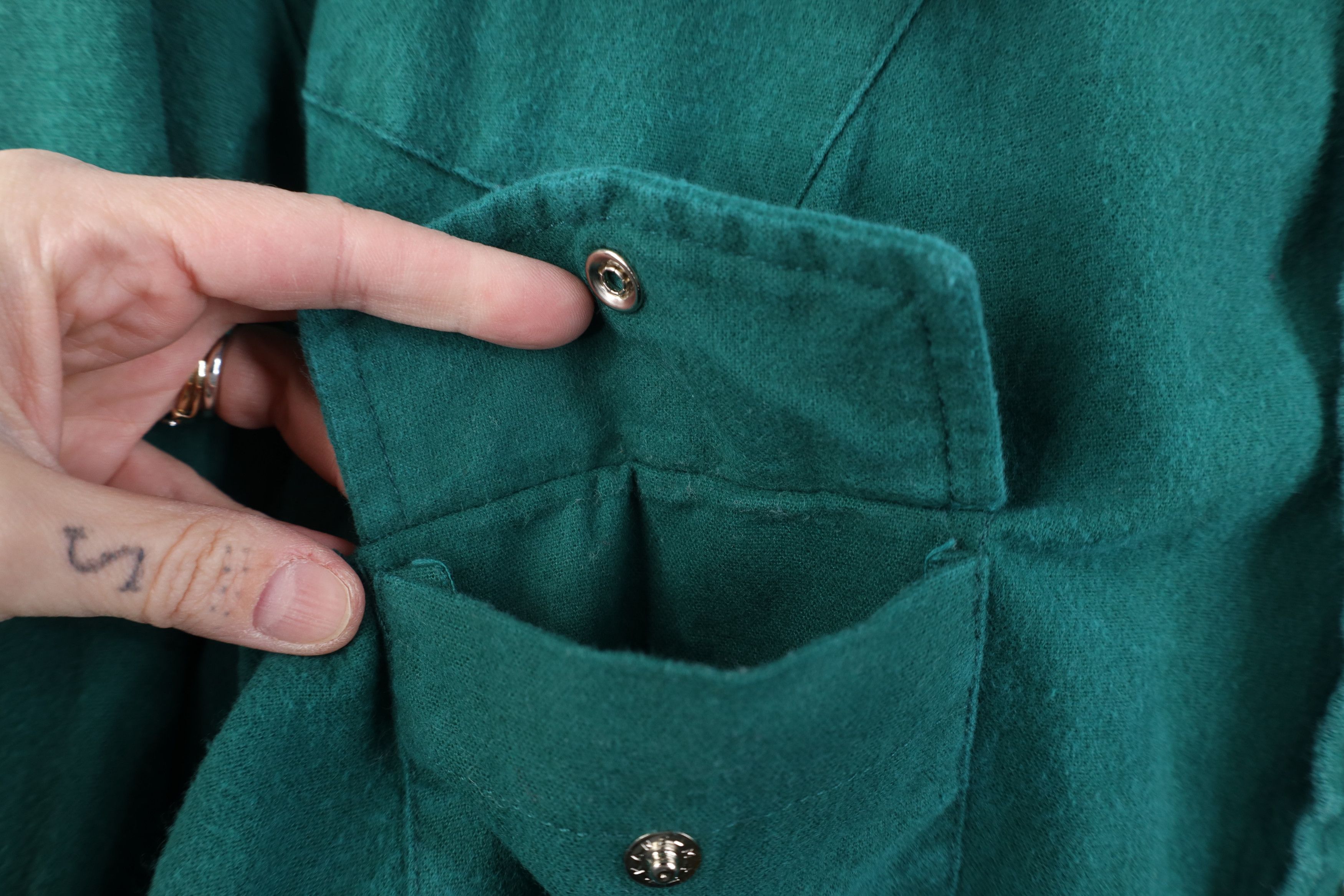 Vintage Vintage 70s Streetwear Western Chamois Cloth Snap Shirt Size US XL / EU 56 / 4 - 4 Thumbnail