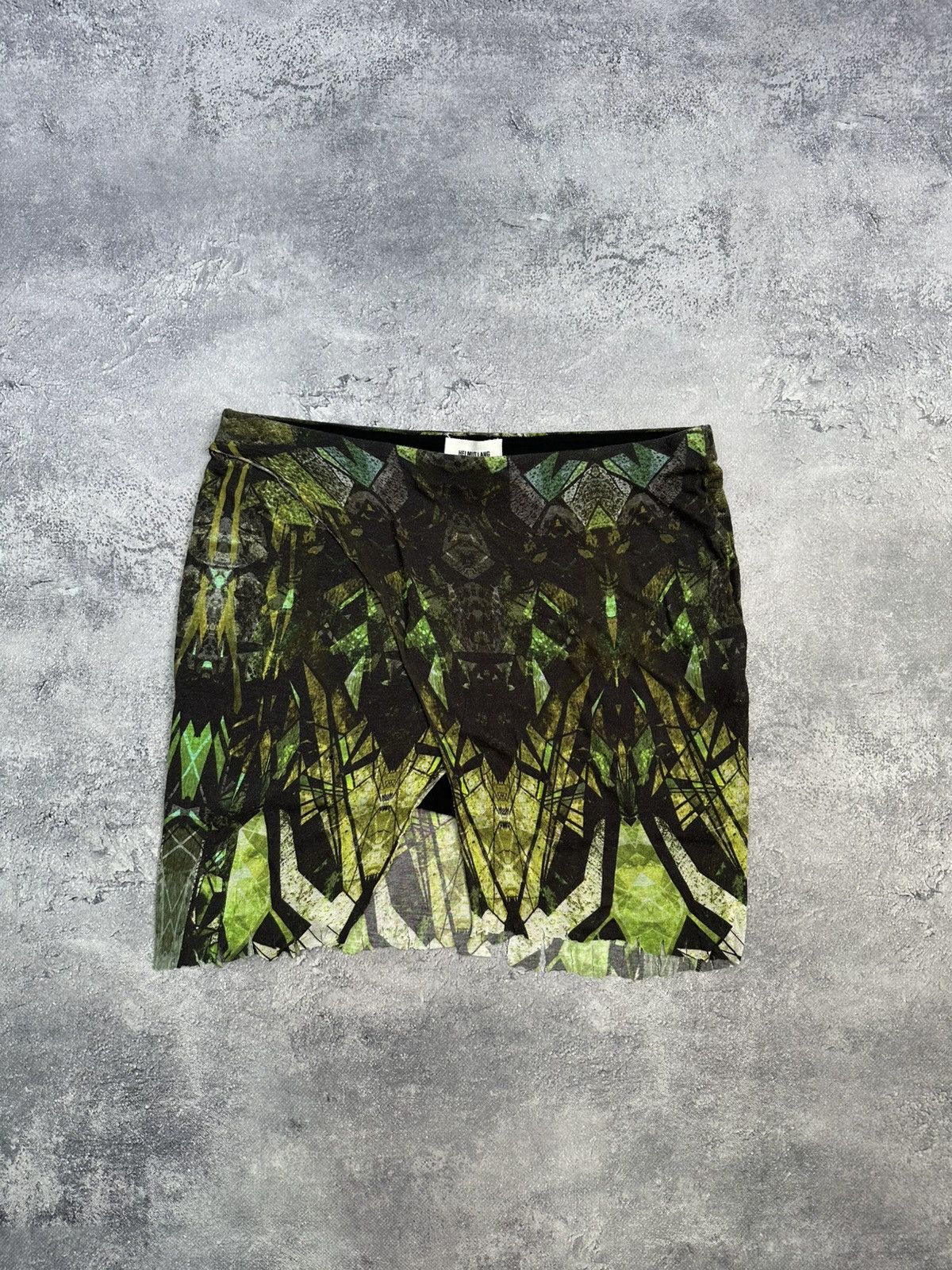 Helmut Lang Vintage Helmut Lang Rare Avant Garde Mini Skirt Prinred USA Size 32" / US 10 / IT 46 - 1 Thumbnail