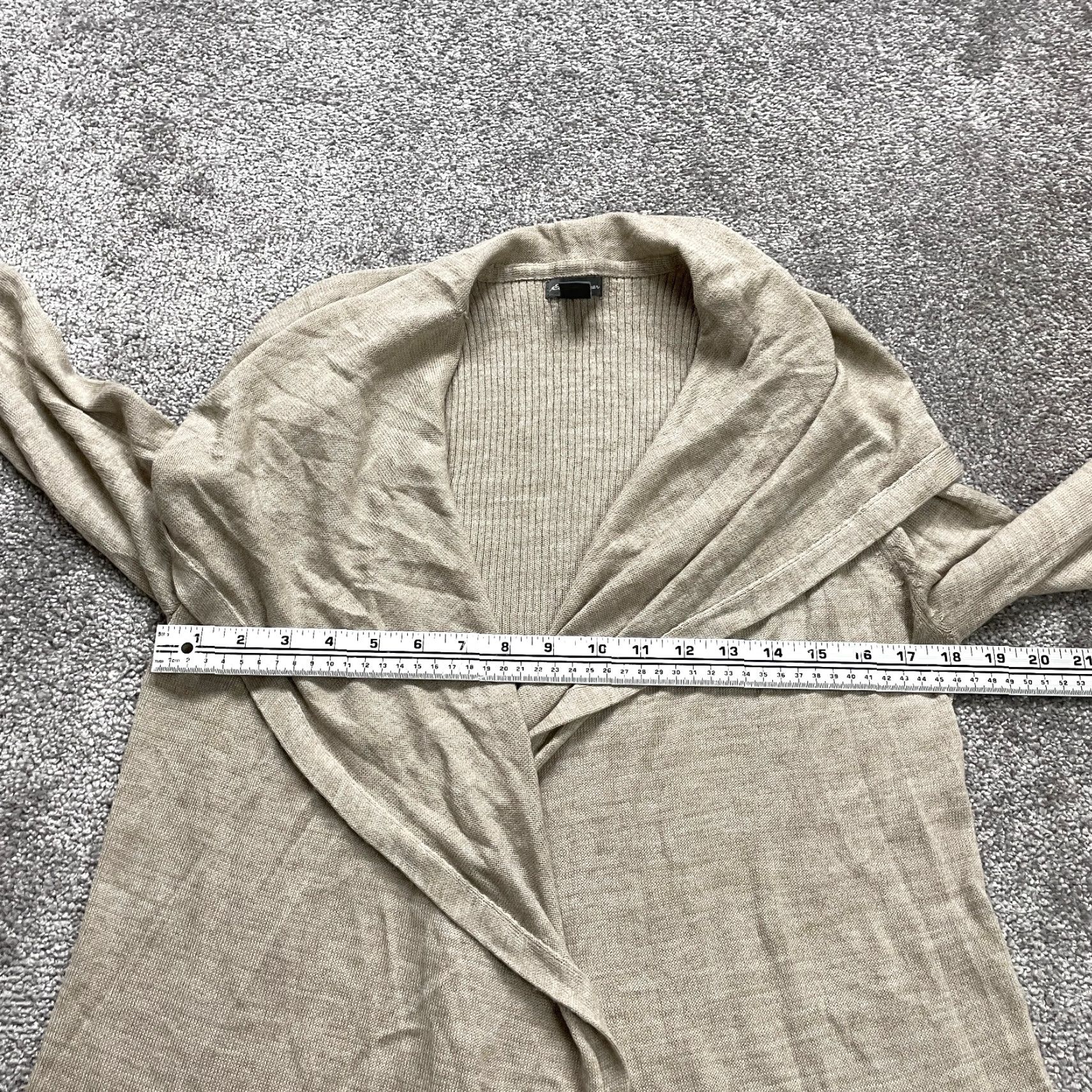 Eddie Bauer VINTAGE Eddie Bauer Womens Sweater Cardigan Open Knit Medium Beige All Seasons Wool Casual Size M / US 6-8 / IT 42-44 - 5 Thumbnail