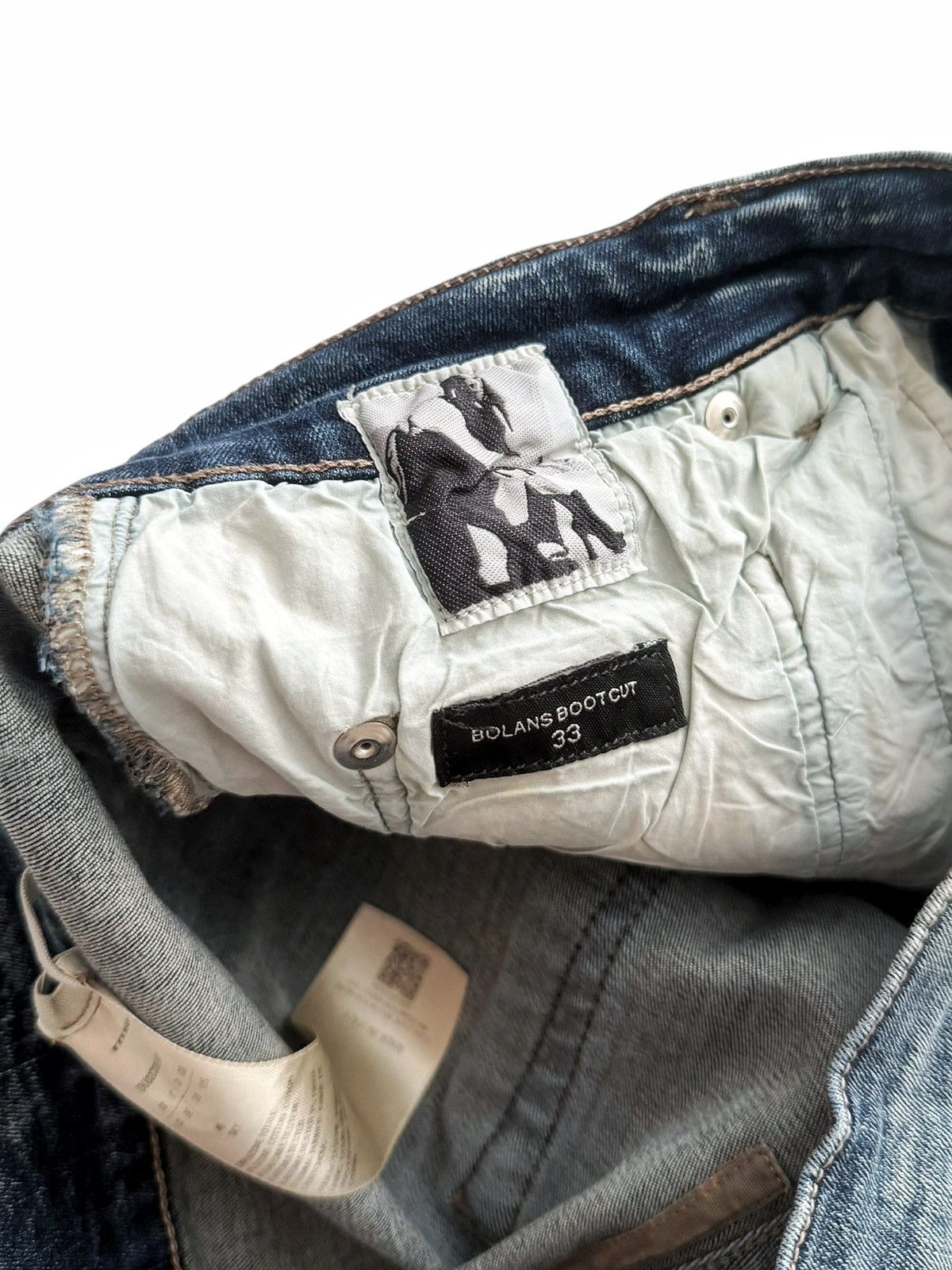 Rick Owens Sky Hustler Mineral Bolan Bootcut Denim Flare Size US 33 - 9 Thumbnail
