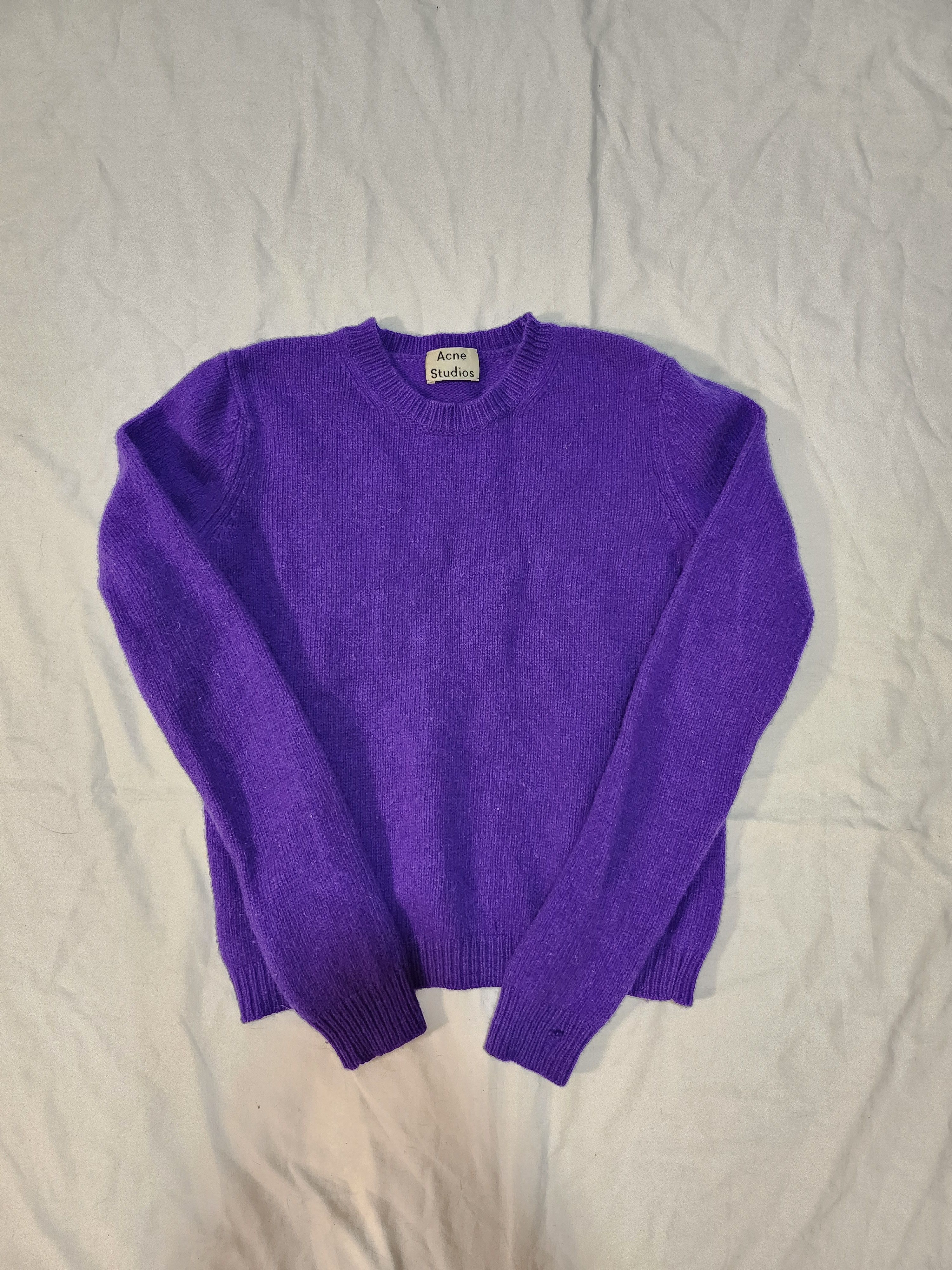 Acne Studios Purple Sweater Siw Wool PAW17 Size US M / EU 48-50 / 2 - 1 Thumbnail
