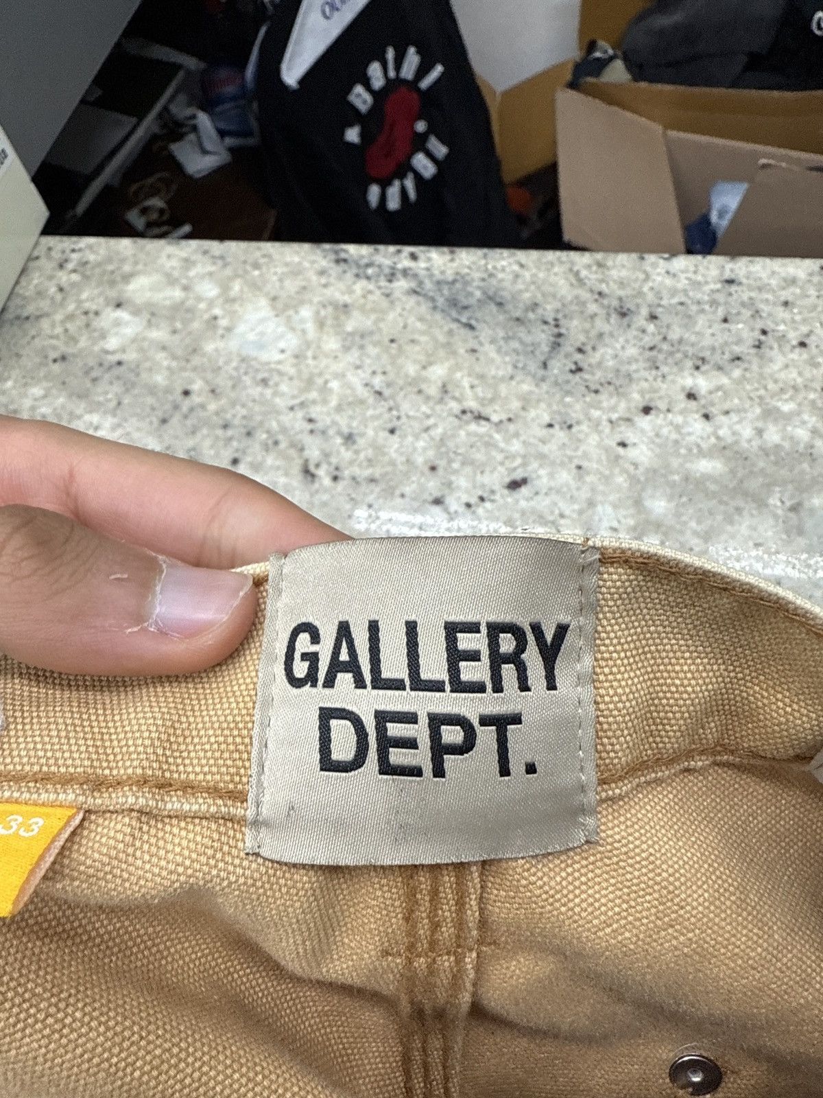 Gallery Dept. Gallery Dept Beige Carpenters Pants Size US 33 - 10 Thumbnail