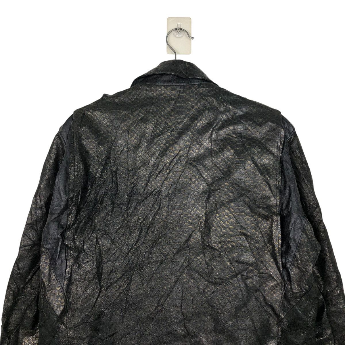 Japanese Brand 🔥VINTAGE BIKER LEATHER JACKET SWAGGER DOUBLE COLLAR Size US M / EU 48-50 / 2 - 11 Thumbnail