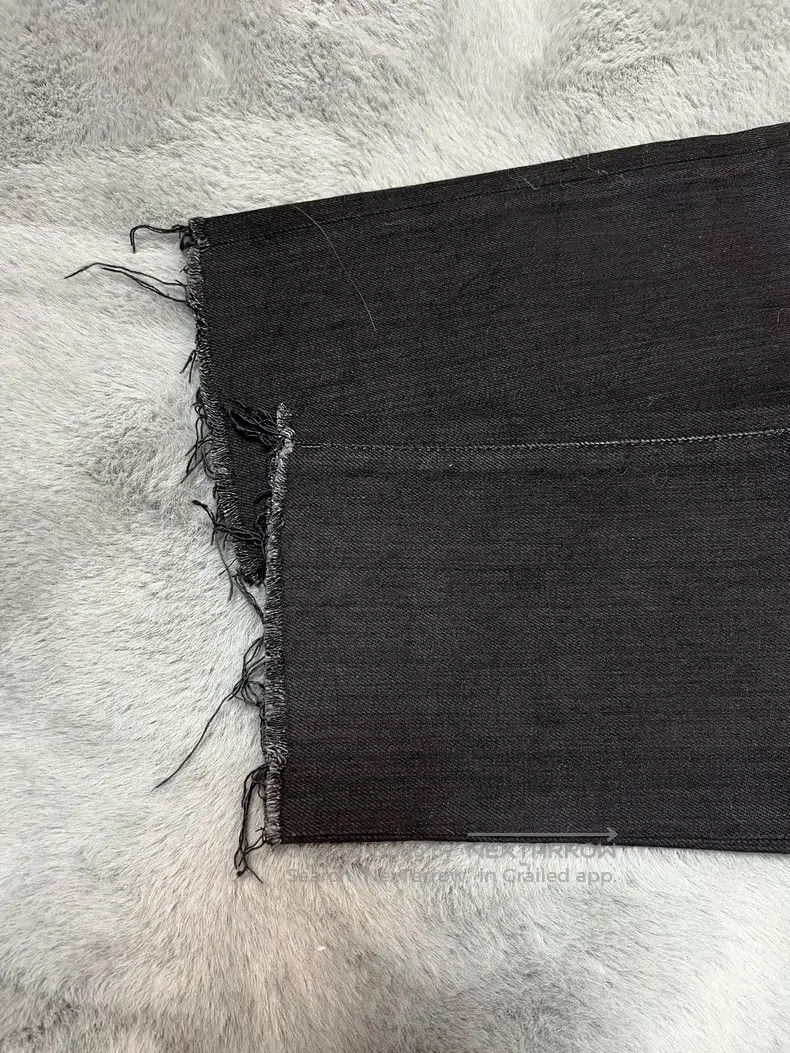 Saint Laurent Paris Saint Laurent Paris Fringed Black Basic Denim Jeans Size US 30 / EU 46 - 7 Thumbnail