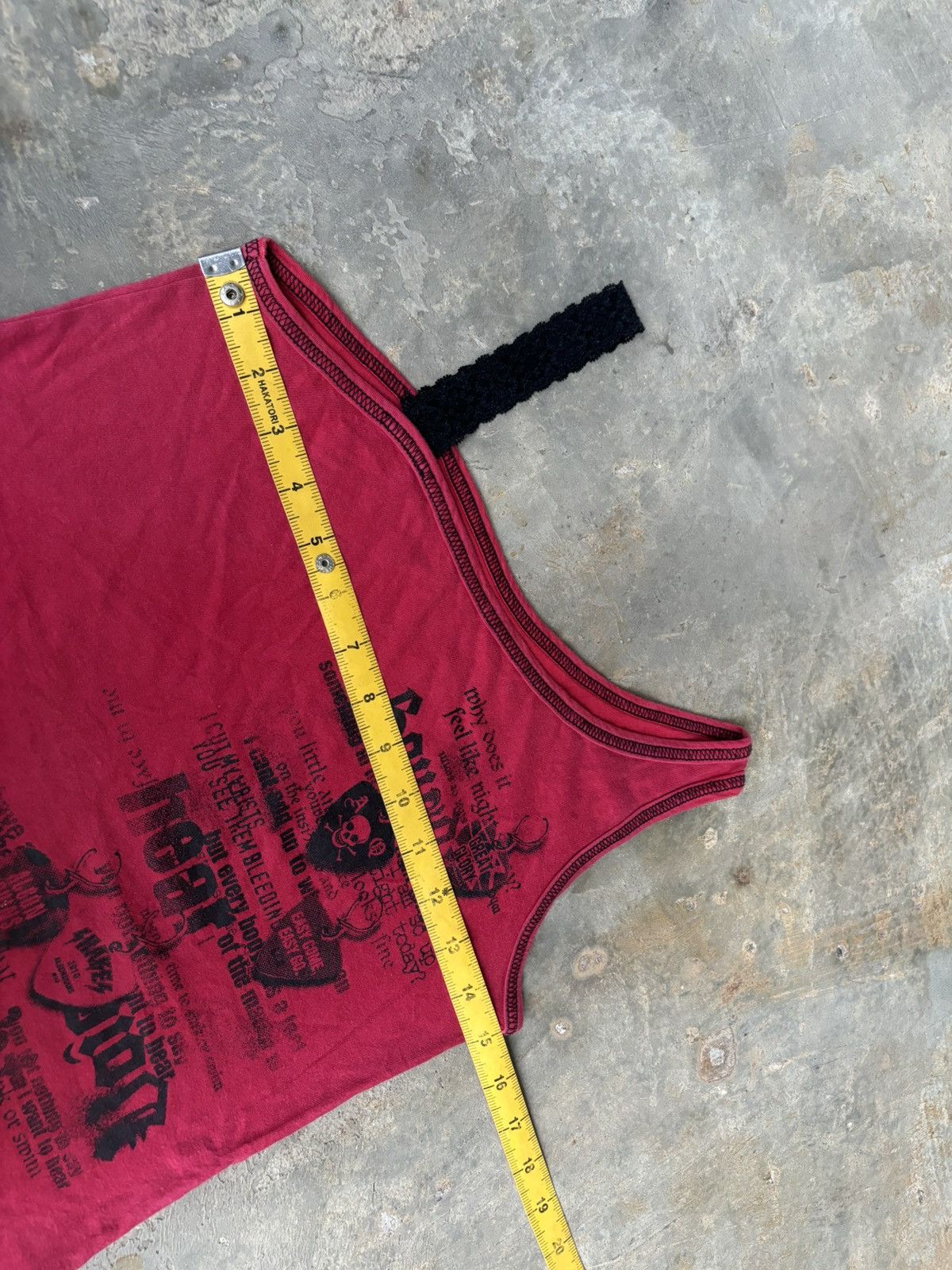 Hysteric Glamour Y2k Algoquins Sexy Punk Style Tank tops Size M / US 6-8 / IT 42-44 - 10 Thumbnail