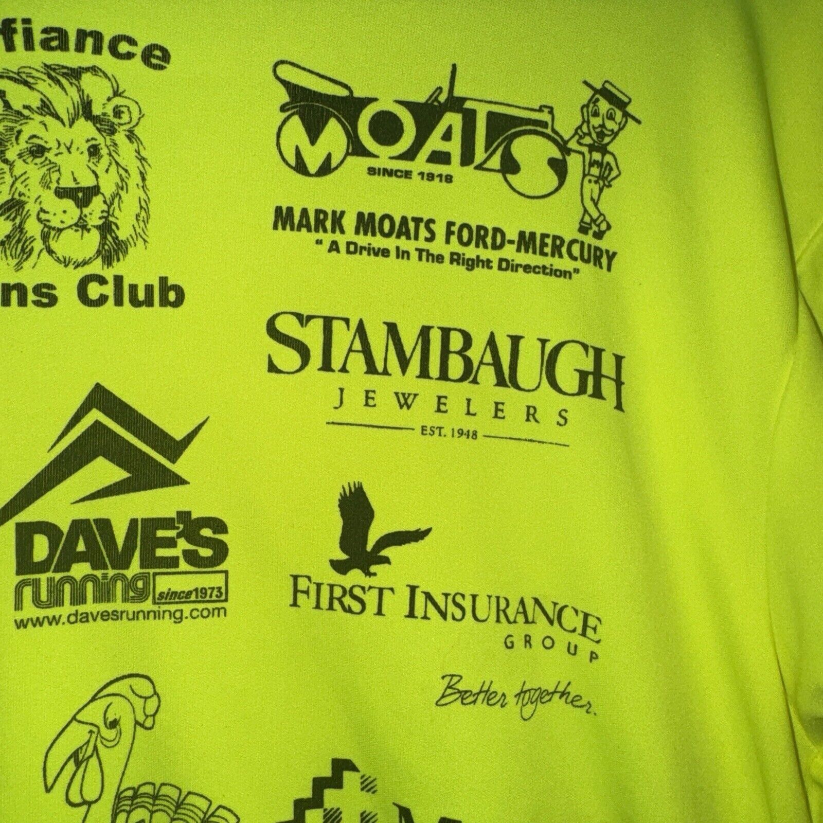 Other Turkey Trot Thanksgiving Parade Tee Shirt Medium Neon Yellow Size US M / EU 48-50 / 2 - 13 Thumbnail
