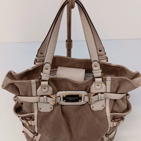 Michael Kors Michael Kors Michael Canvas Top Handle Gansevoort Tote Bag Size ONE SIZE - 4 Thumbnail